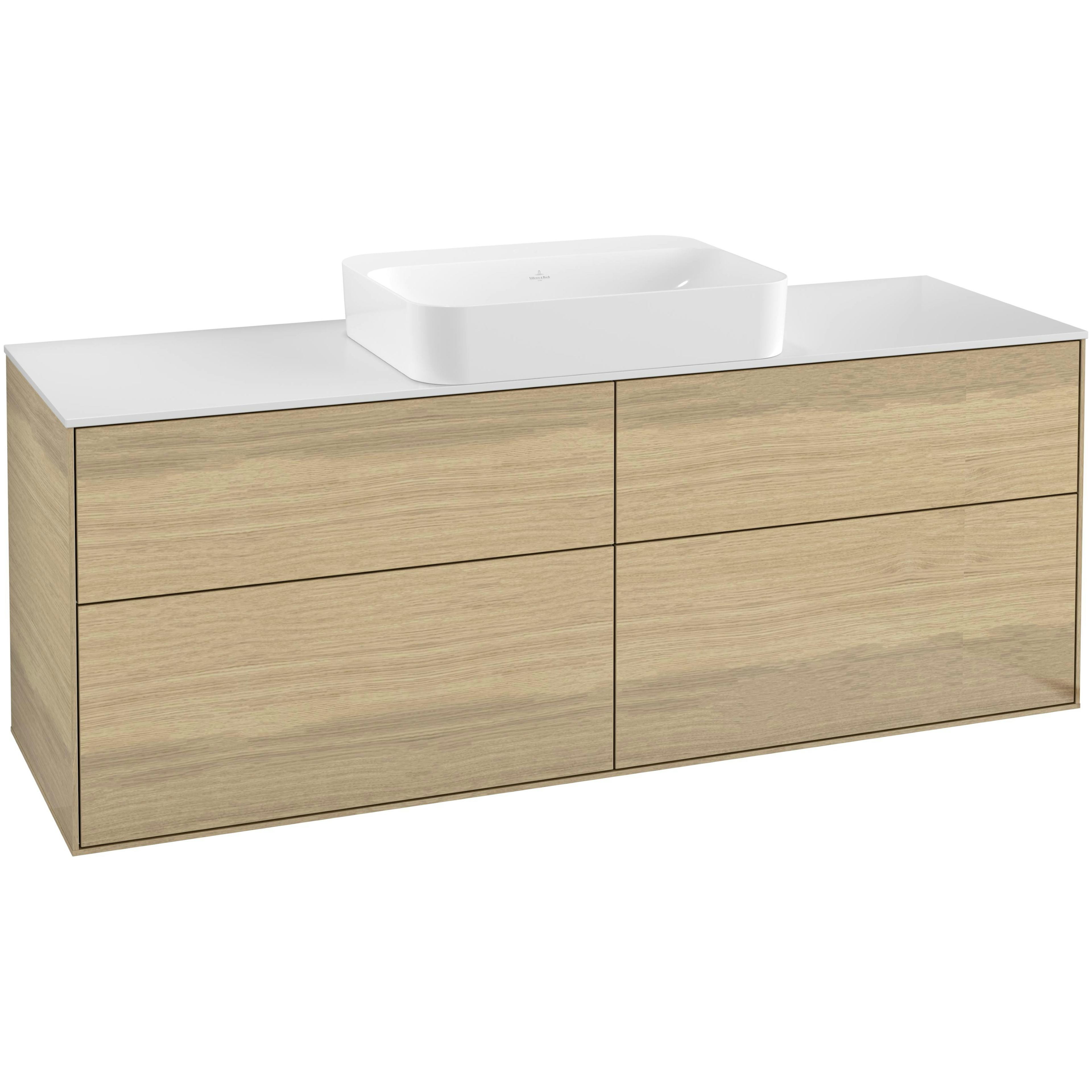 Tvättställsskåp Villeroy & Boch Finion med 4 Lådor och Bänkskiva för Fristående Tvättställ