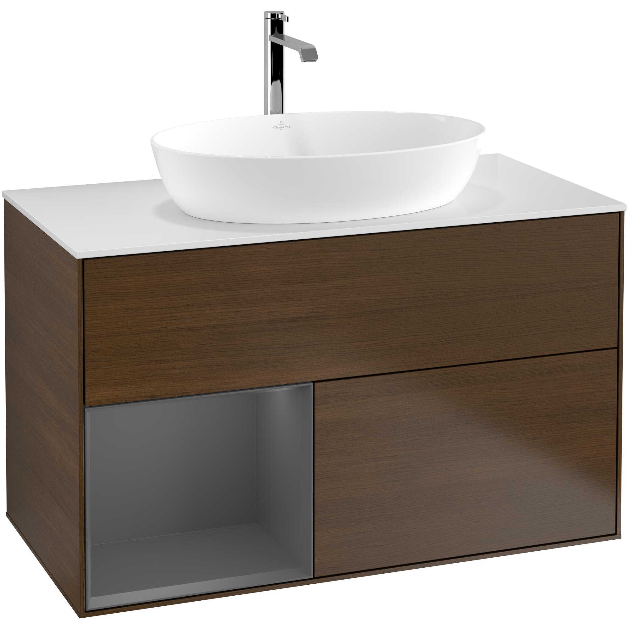 Tvättställsskåp Villeroy & Boch Finion med 2 Lådor Hylla och Bänkskiva för Fristående Tvättställ från Artis & Collaro