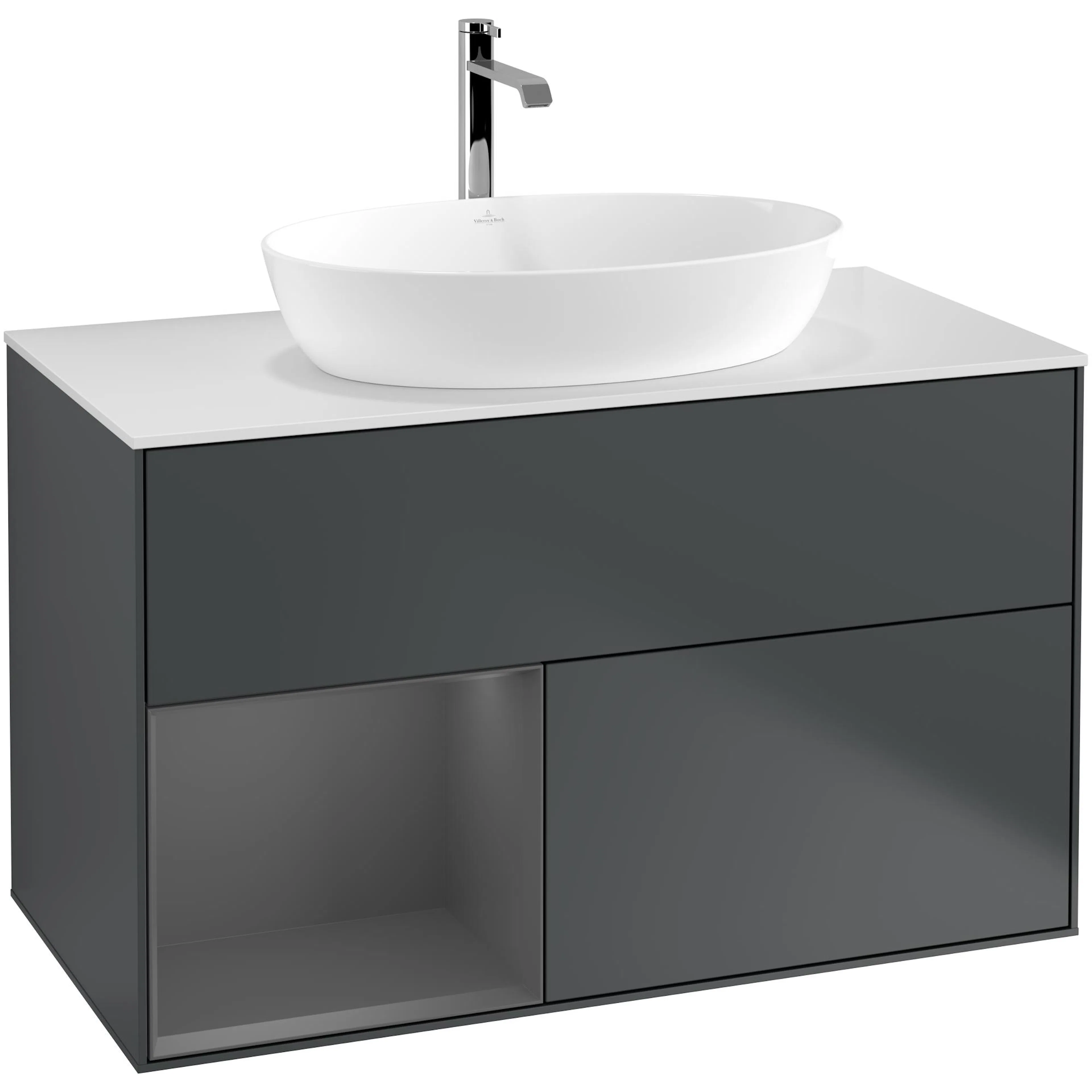 Tvättställsskåp Villeroy & Boch Finion med 2 Lådor Hylla och Bänkskiva för Fristående Tvättställ från Artis & Collaro