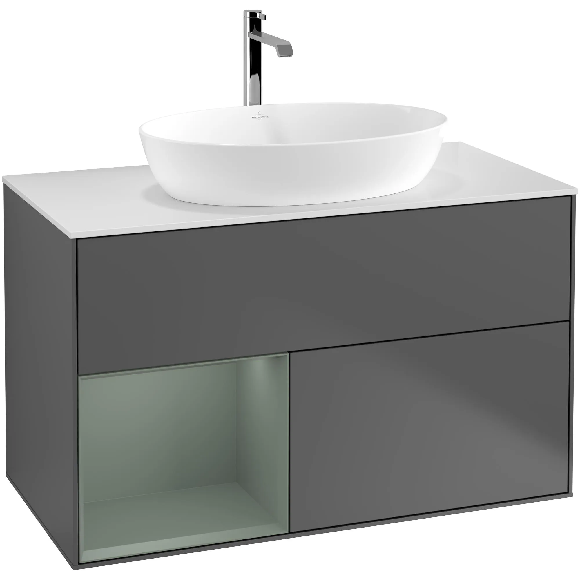 Tvättställsskåp Villeroy & Boch Finion med 2 Lådor Hylla och Bänkskiva för Fristående Tvättställ från Artis & Collaro