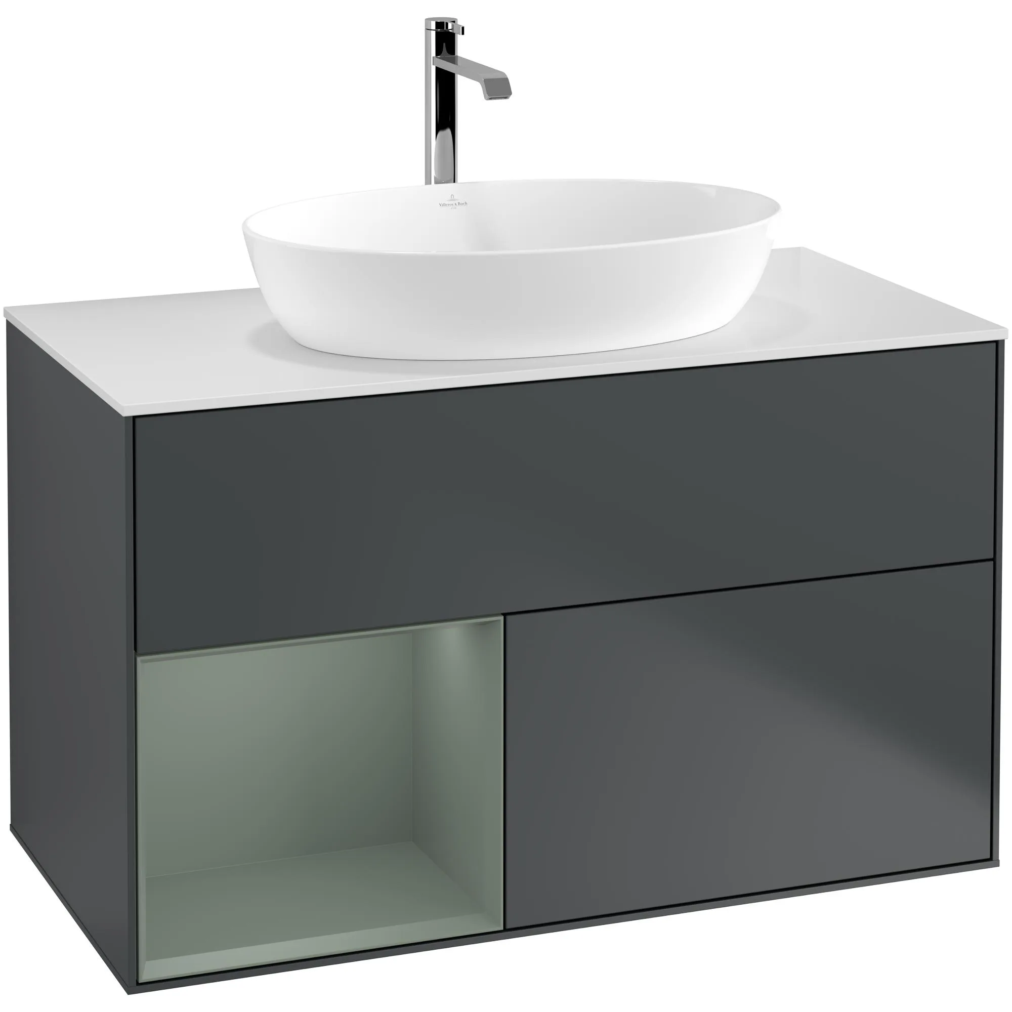 Tvättställsskåp Villeroy & Boch Finion med 2 Lådor Hylla och Bänkskiva för Fristående Tvättställ från Artis & Collaro