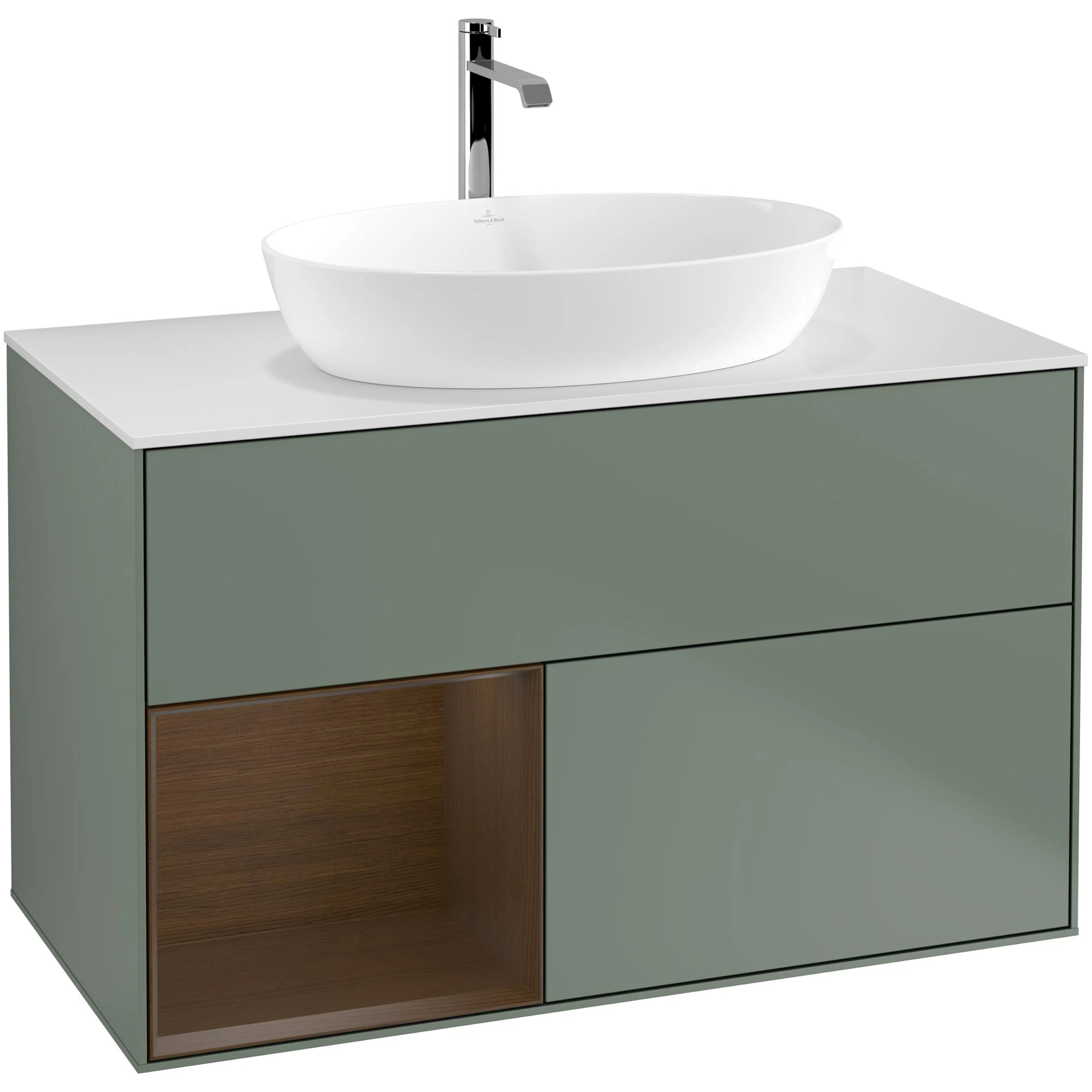 Tvättställsskåp Villeroy & Boch Finion med 2 Lådor Hylla och Bänkskiva för Fristående Tvättställ från Artis & Collaro