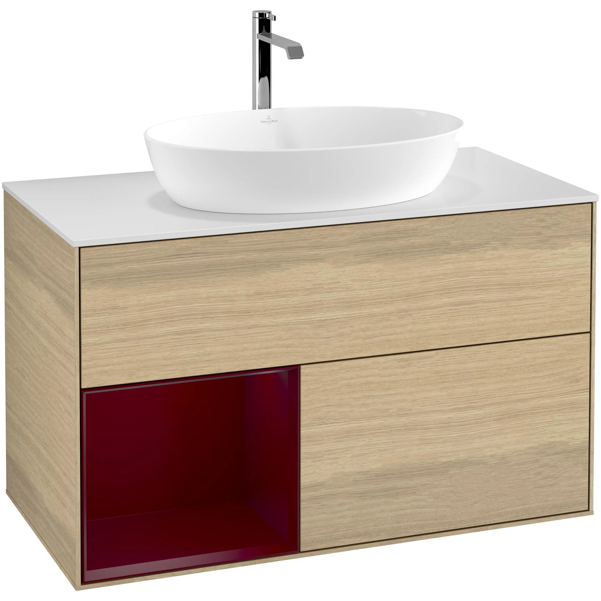 Tvättställsskåp Villeroy & Boch Finion med 2 Lådor Hylla och Bänkskiva för Fristående Tvättställ från Artis & Collaro