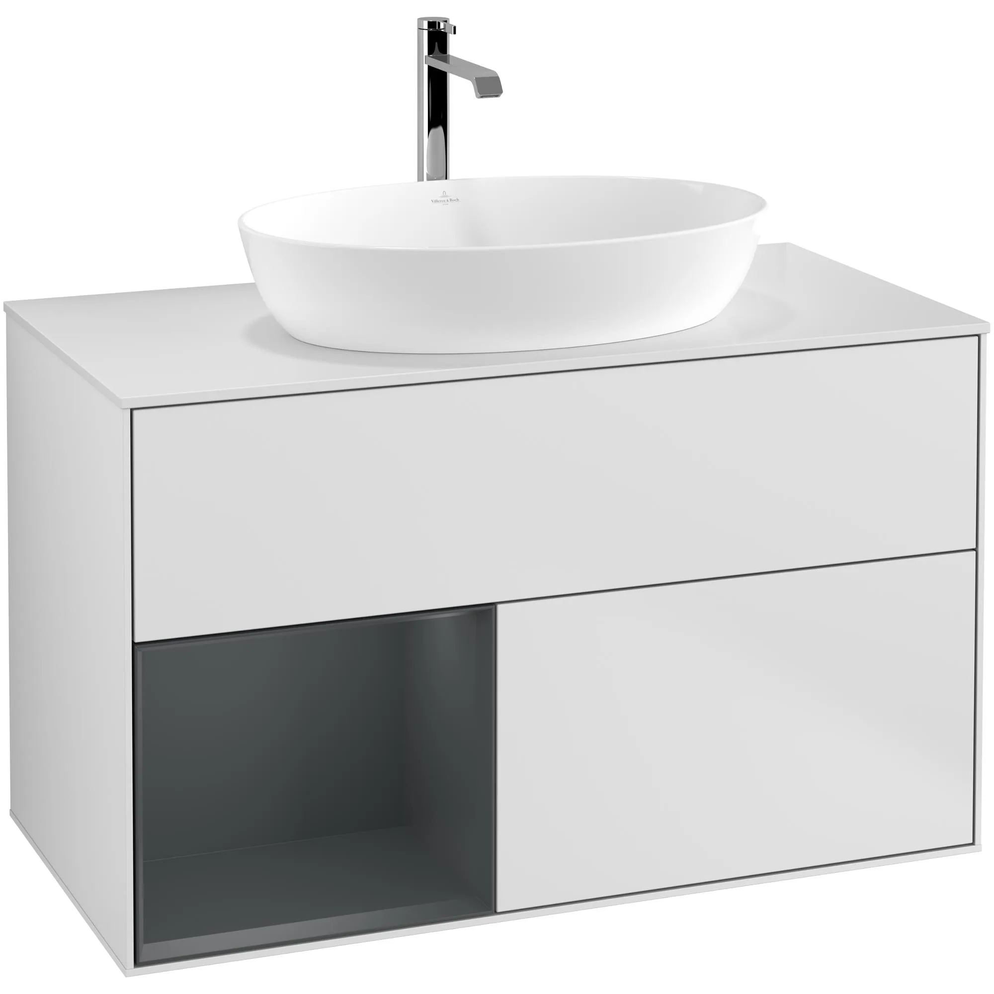 Tvättställsskåp Villeroy & Boch Finion med 2 Lådor Hylla och Bänkskiva för Fristående Tvättställ från Artis & Collaro