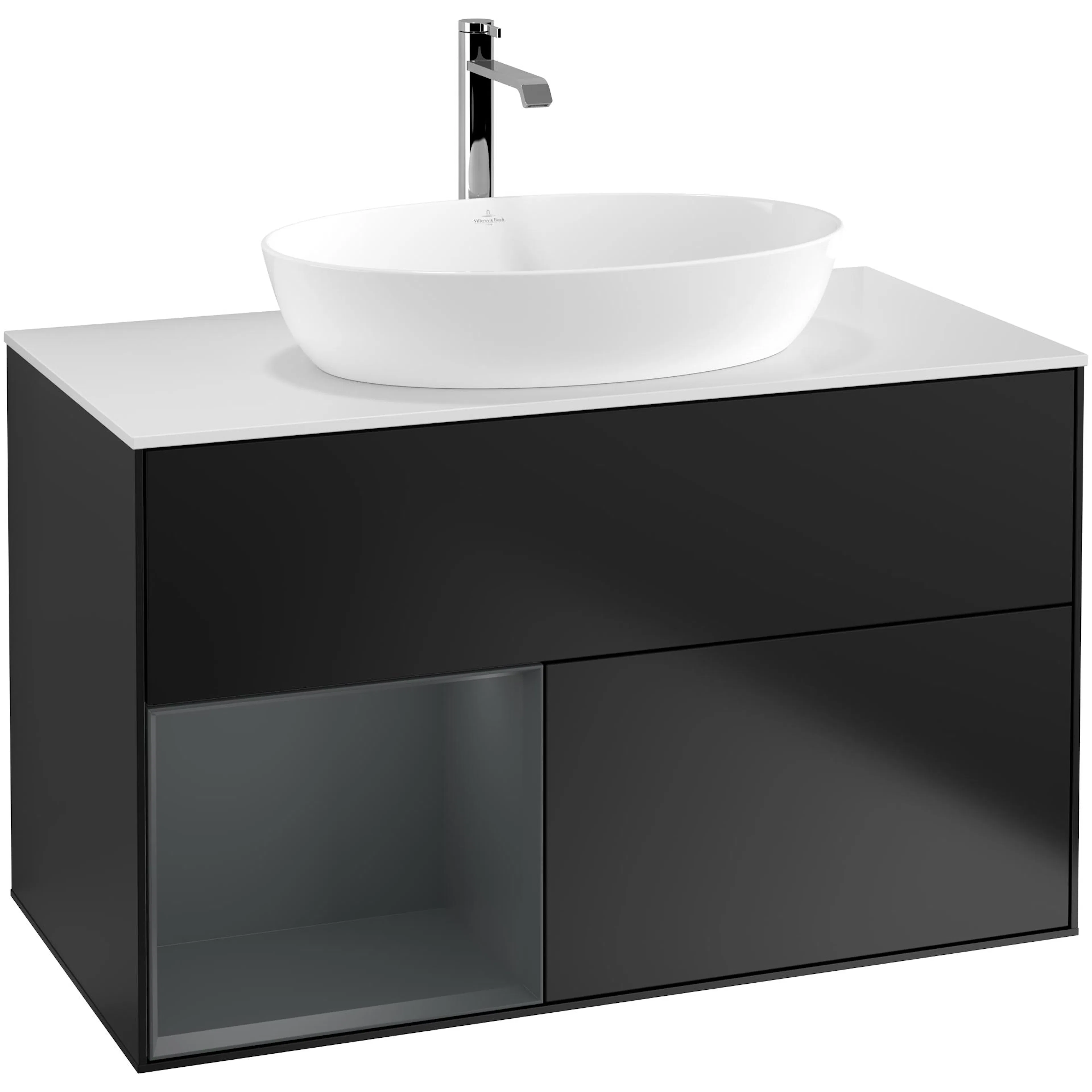 Tvättställsskåp Villeroy & Boch Finion med 2 Lådor Hylla och Bänkskiva för Fristående Tvättställ från Artis & Collaro