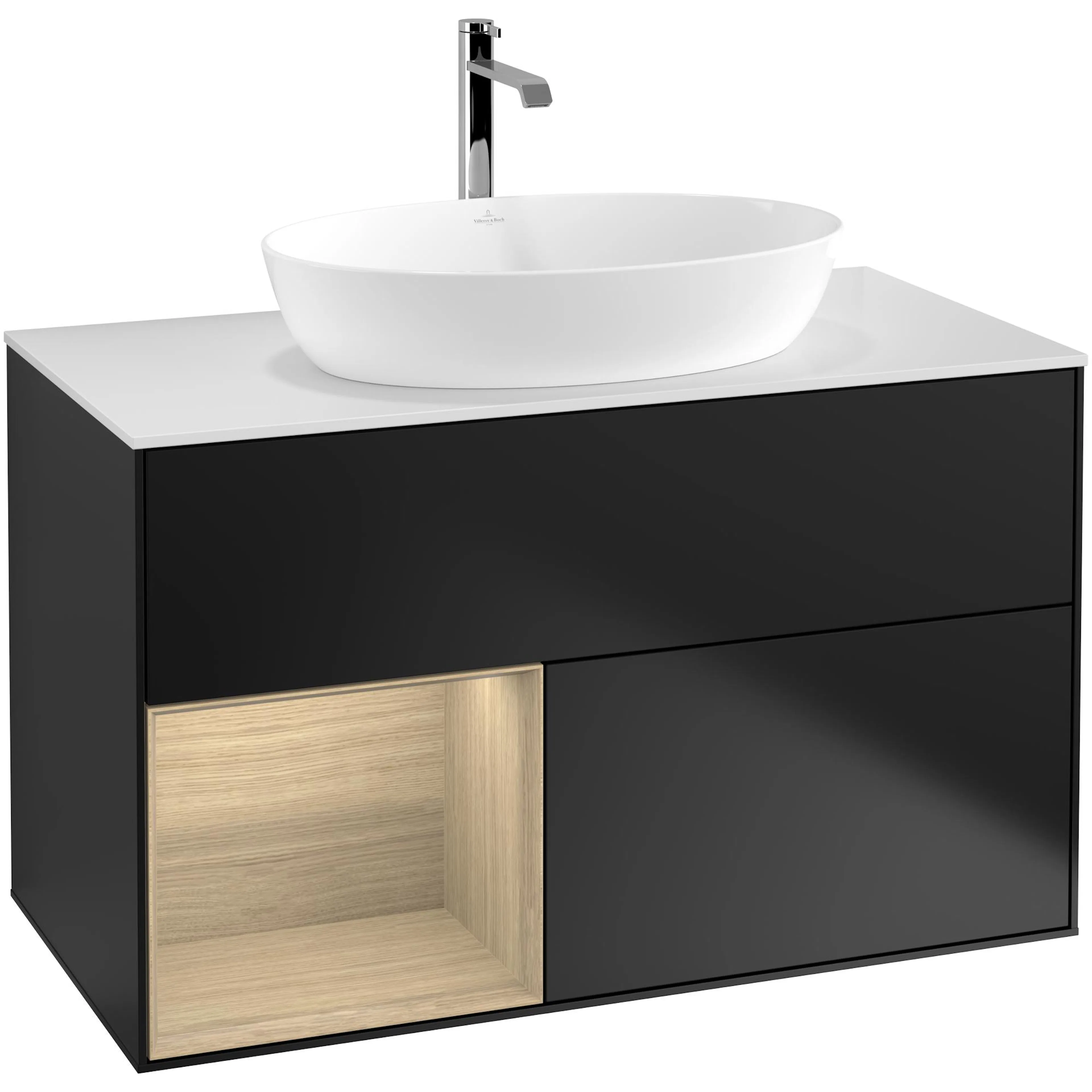 Tvättställsskåp Villeroy & Boch Finion med 2 Lådor Hylla och Bänkskiva för Fristående Tvättställ från Artis & Collaro