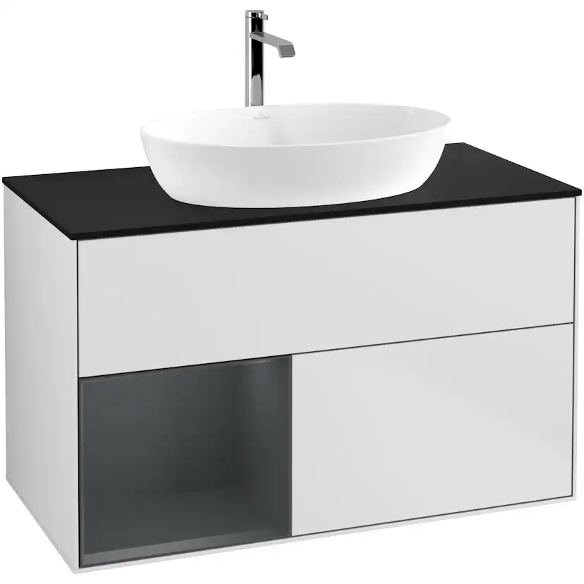 Tvättställsskåp Villeroy & Boch Finion med 2 Lådor Hylla och Bänkskiva för Fristående Tvättställ från Artis & Collaro