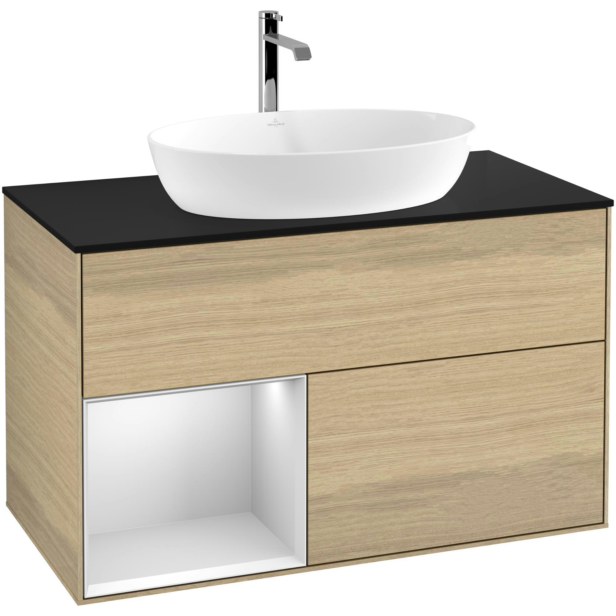 Tvättställsskåp Villeroy & Boch Finion med 2 Lådor Hylla och Bänkskiva för Fristående Tvättställ från Artis & Collaro