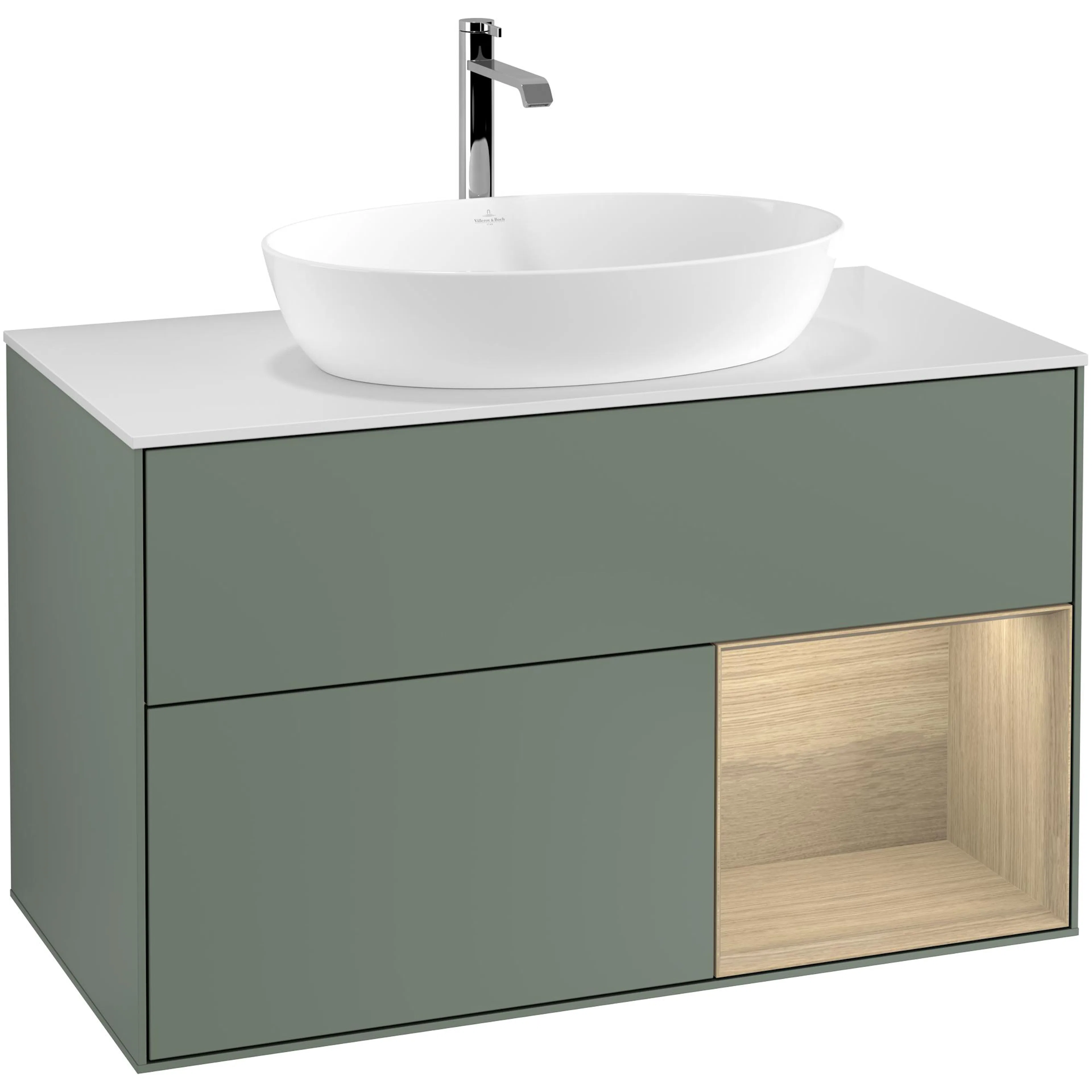 Tvättställsskåp Villeroy & Boch Finion med 2 Lådor Hylla och Bänkskiva för Fristående Tvättställ från Artis & Collaro