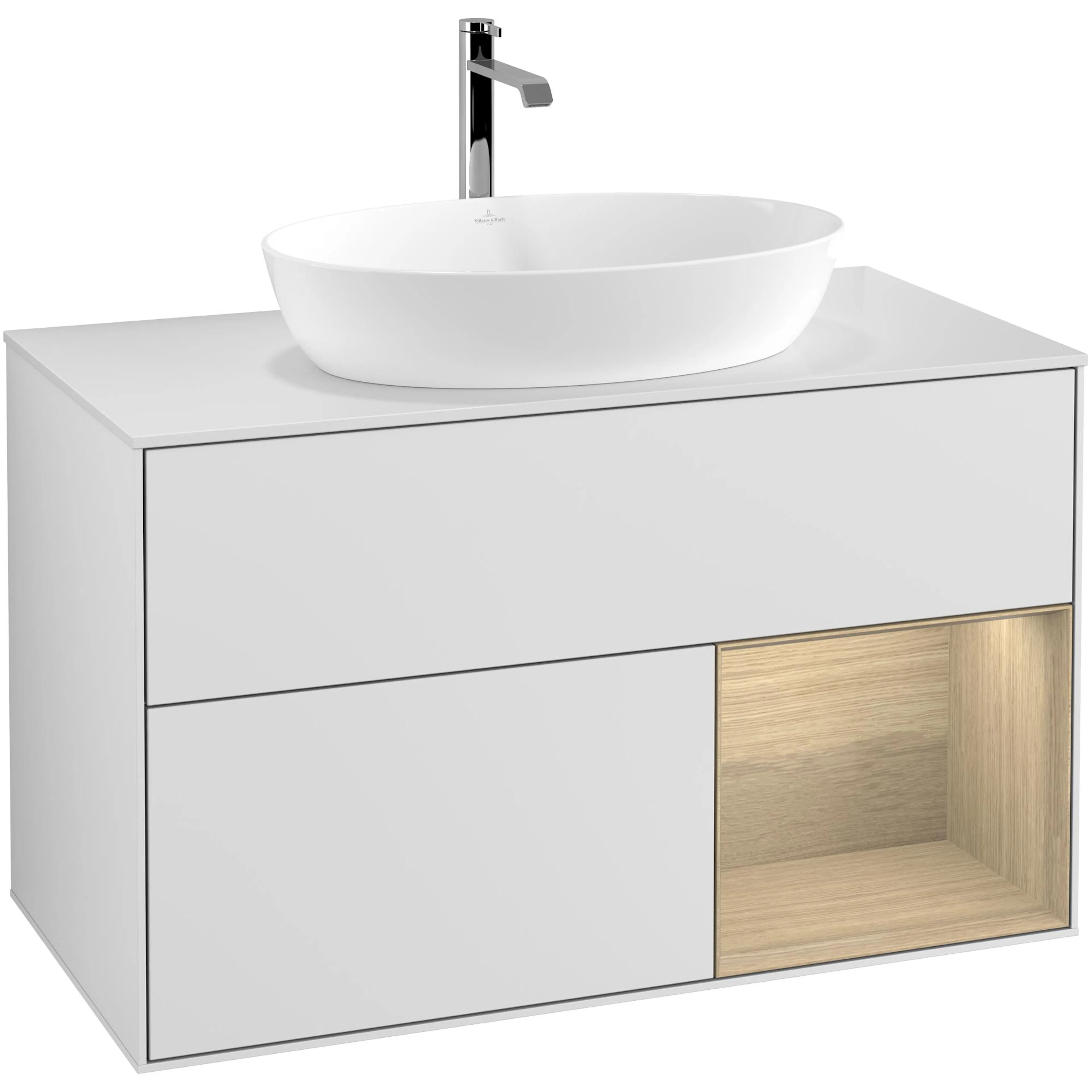 Tvättställsskåp Villeroy & Boch Finion med 2 Lådor Hylla och Bänkskiva för Fristående Tvättställ från Artis & Collaro