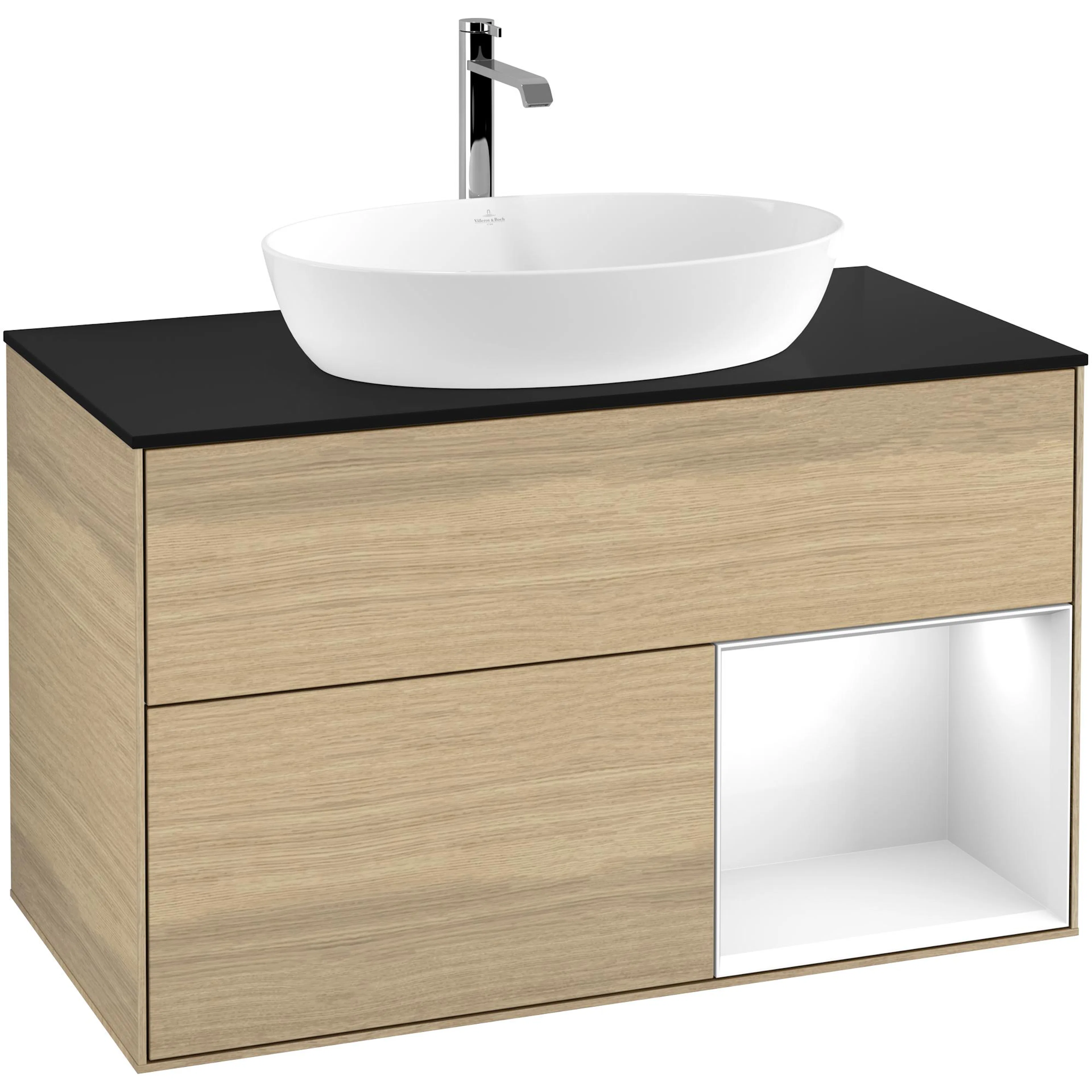 Tvättställsskåp Villeroy & Boch Finion med 2 Lådor Hylla och Bänkskiva för Fristående Tvättställ från Artis & Collaro