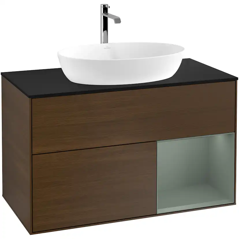 Tvättställsskåp Villeroy & Boch Finion med 2 Lådor Hylla och Bänkskiva för Fristående Tvättställ från Artis & Collaro