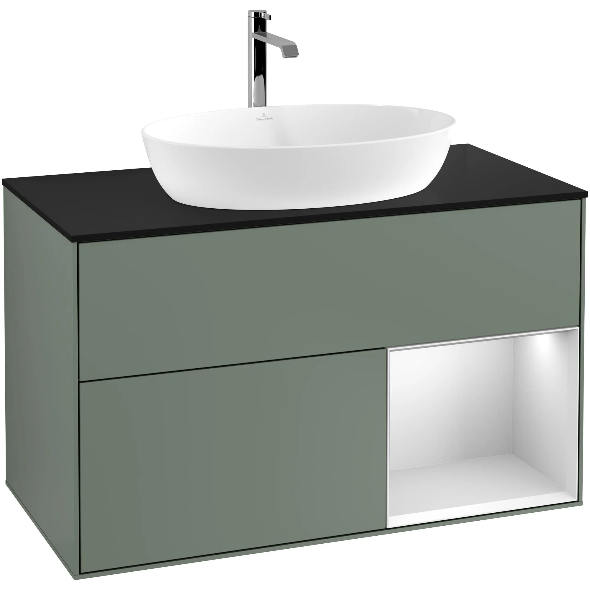 Tvättställsskåp Villeroy & Boch Finion med 2 Lådor Hylla och Bänkskiva för Fristående Tvättställ från Artis & Collaro