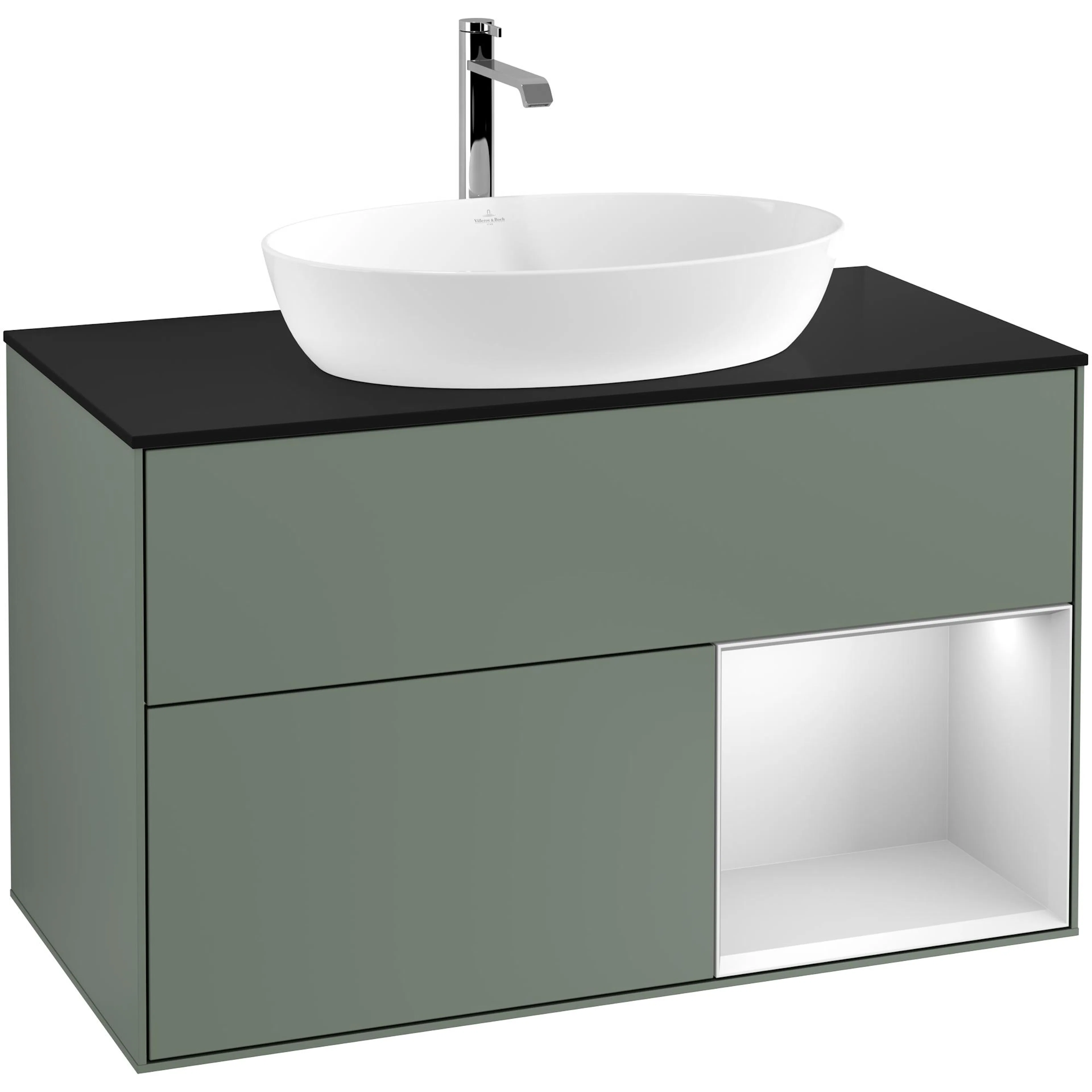 Tvättställsskåp Villeroy & Boch Finion med 2 Lådor Hylla och Bänkskiva för Fristående Tvättställ från Artis & Collaro