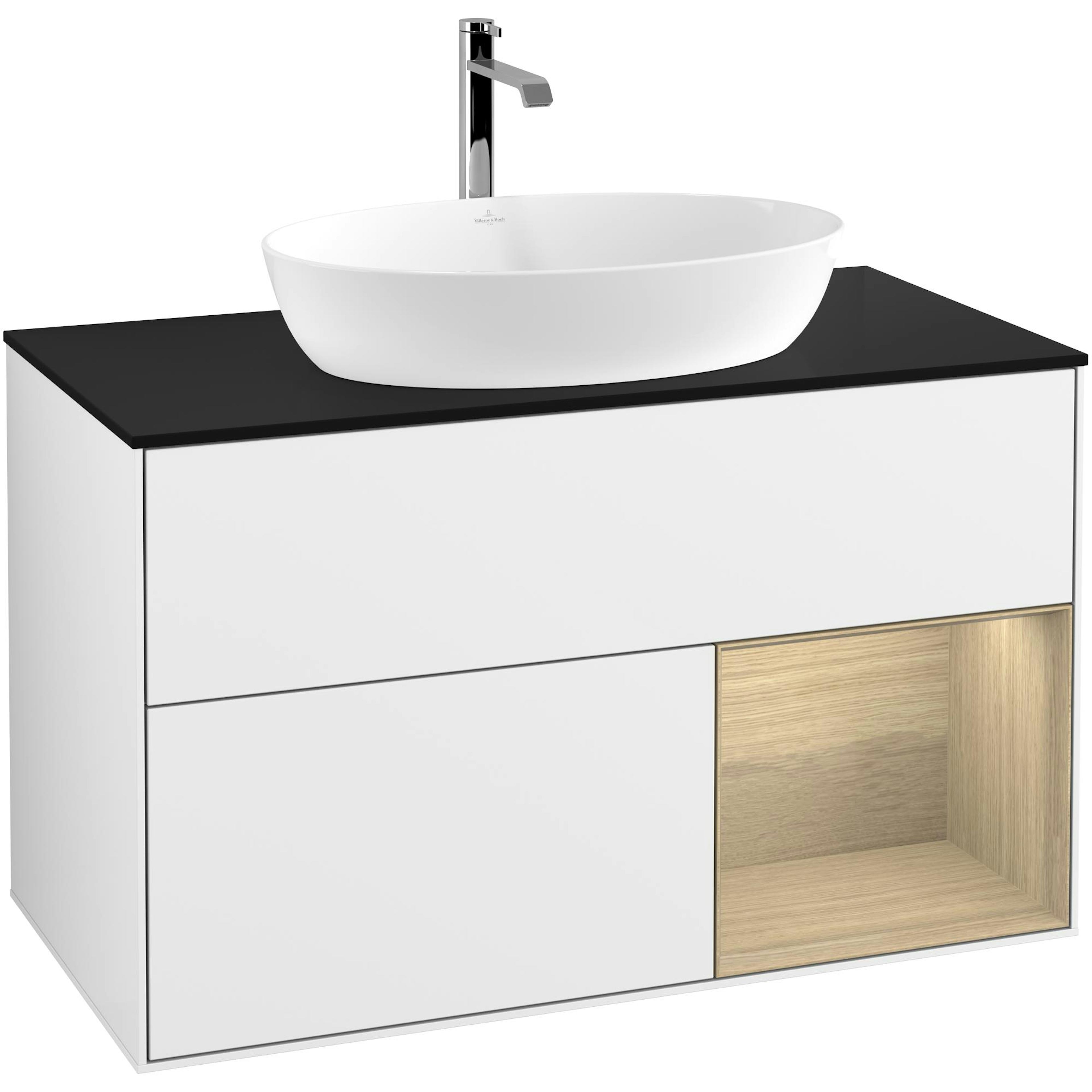 Tvättställsskåp Villeroy & Boch Finion med 2 Lådor Hylla och Bänkskiva för Fristående Tvättställ från Artis & Collaro