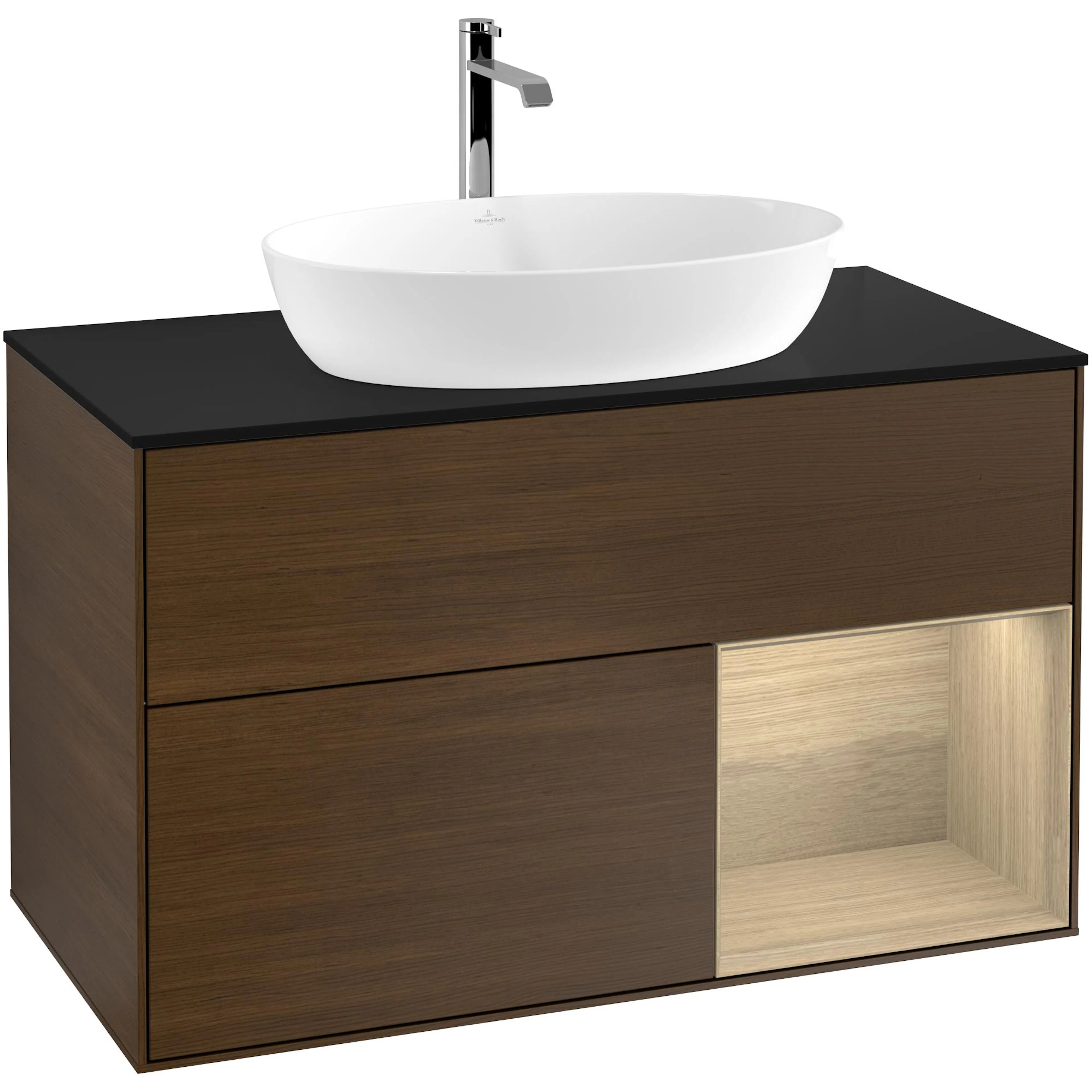 Tvättställsskåp Villeroy & Boch Finion med 2 Lådor Hylla och Bänkskiva för Fristående Tvättställ från Artis & Collaro