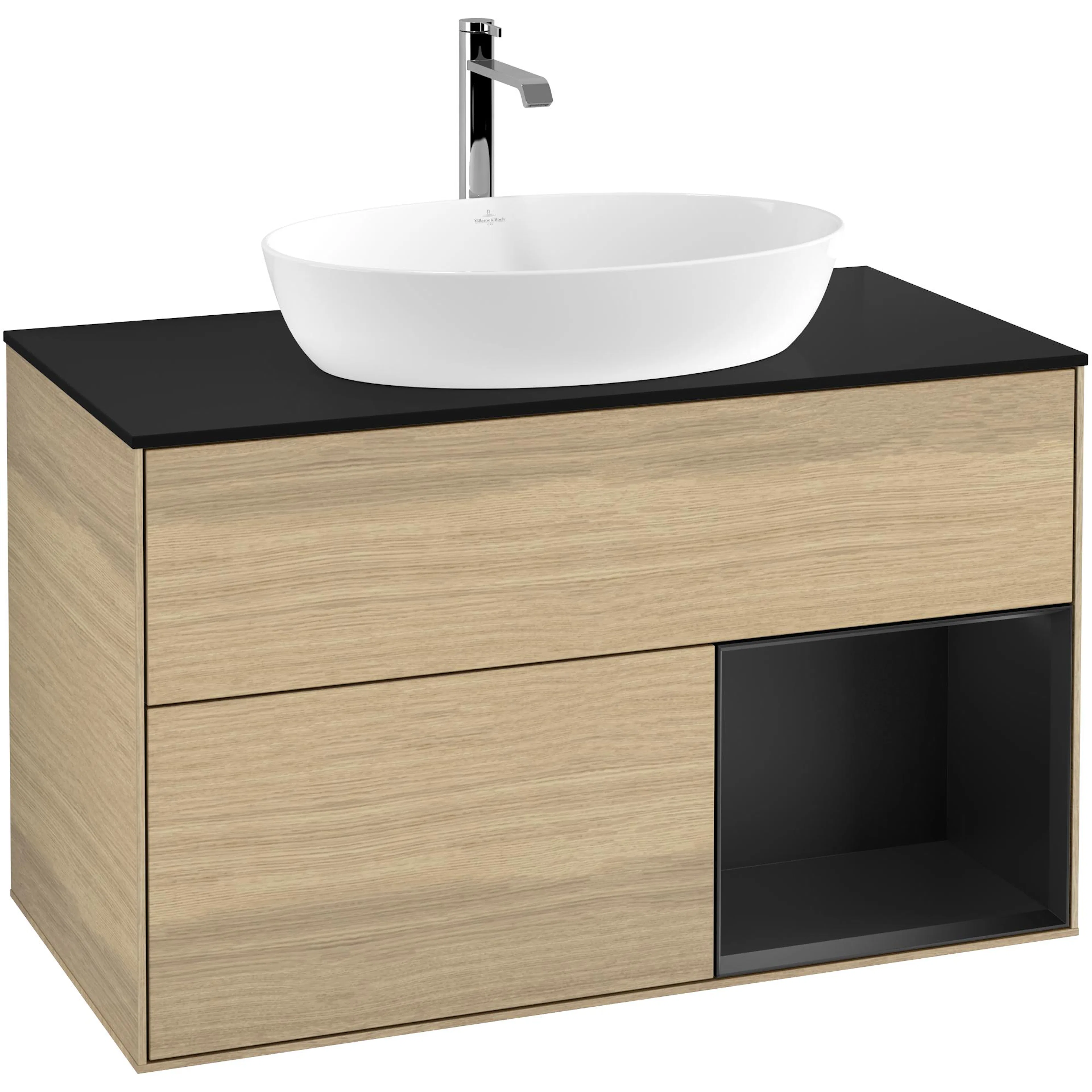 Tvättställsskåp Villeroy & Boch Finion med 2 Lådor Hylla och Bänkskiva för Fristående Tvättställ från Artis & Collaro