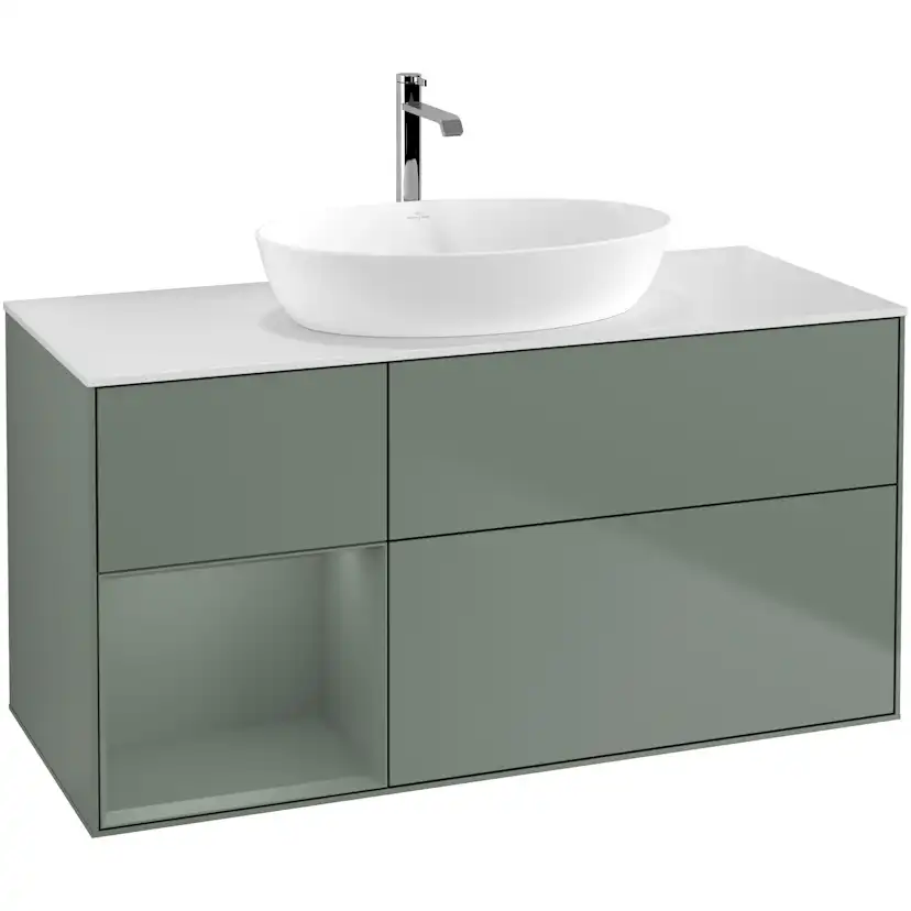 Tvättställsskåp Villeroy & Boch Finion med 3 Lådor Hylla och Bänkskiva för Fristående Tvättställ från Artis & Collaro