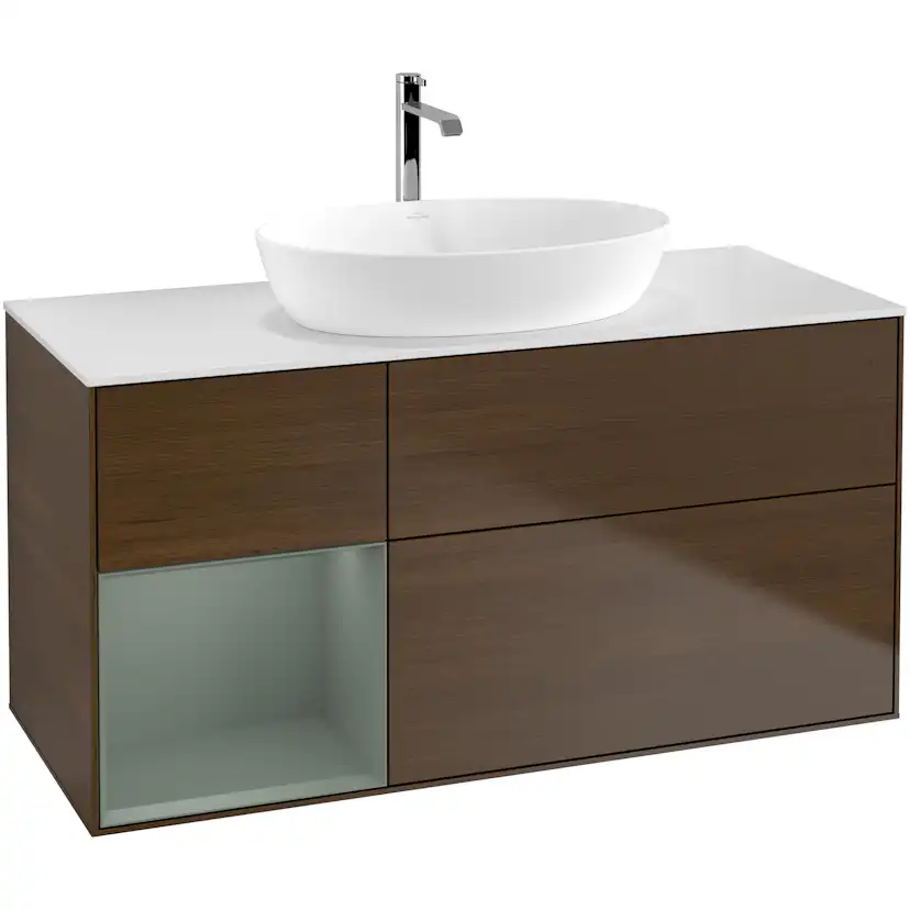 Tvättställsskåp Villeroy & Boch Finion med 3 Lådor Hylla och Bänkskiva för Fristående Tvättställ från Artis & Collaro