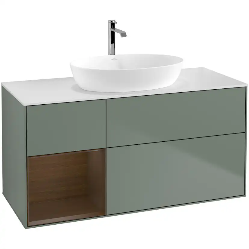 Tvättställsskåp Villeroy & Boch Finion med 3 Lådor Hylla och Bänkskiva för Fristående Tvättställ från Artis & Collaro