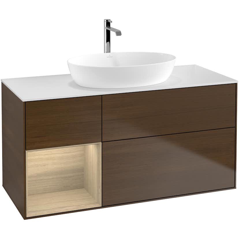 Tvättställsskåp Villeroy & Boch Finion med 3 Lådor Hylla och Bänkskiva för Fristående Tvättställ från Artis & Collaro