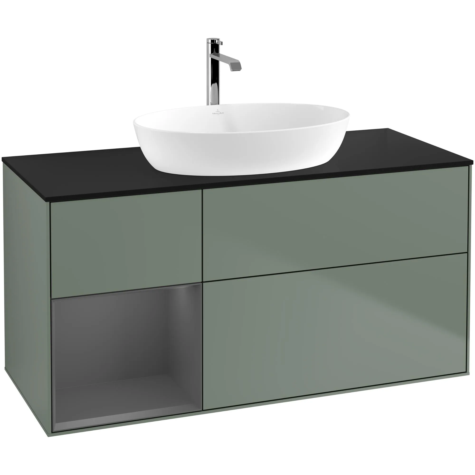 Tvättställsskåp Villeroy & Boch Finion med 3 Lådor Hylla och Bänkskiva för Fristående Tvättställ från Artis & Collaro