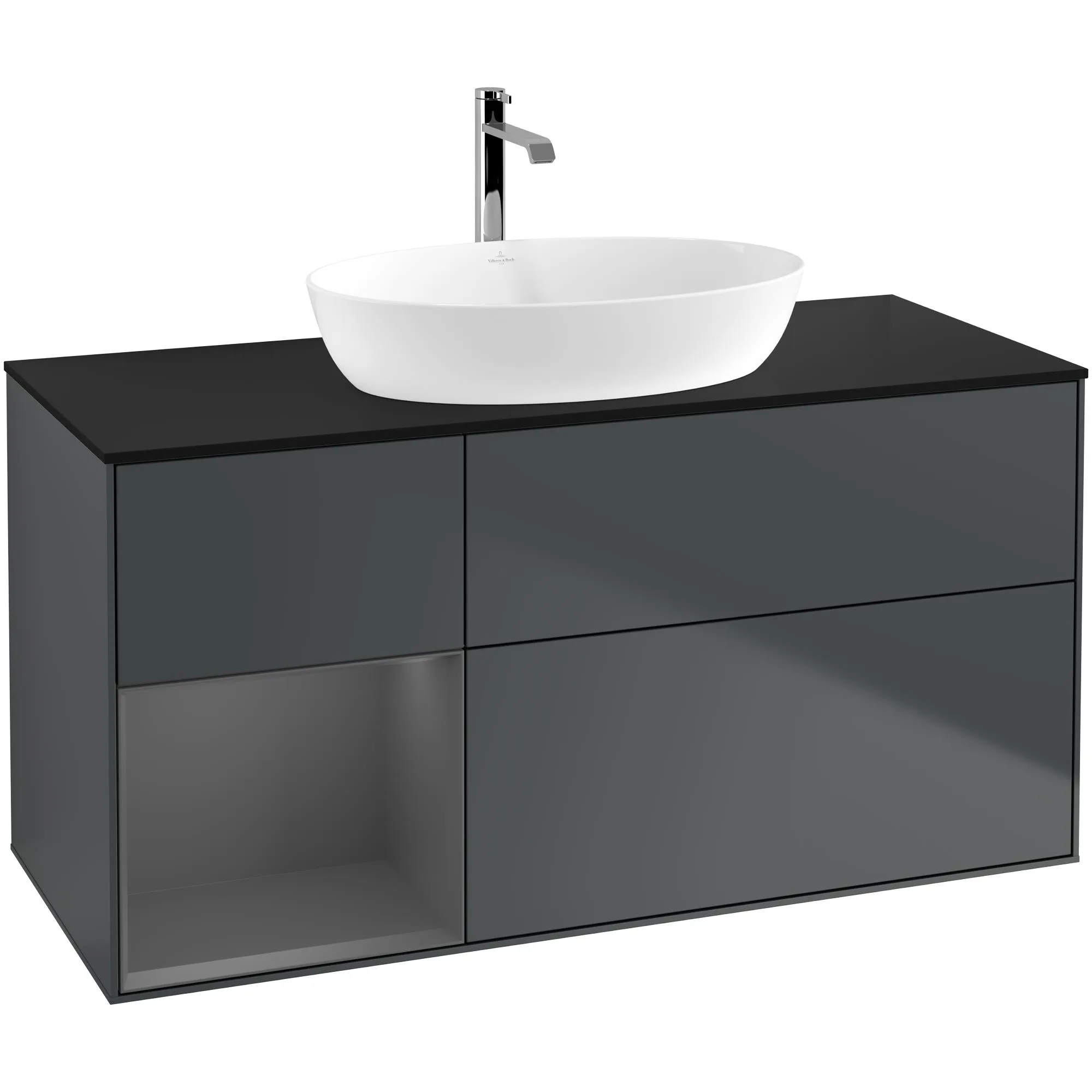 Tvättställsskåp Villeroy & Boch Finion med 3 Lådor Hylla och Bänkskiva för Fristående Tvättställ från Artis & Collaro