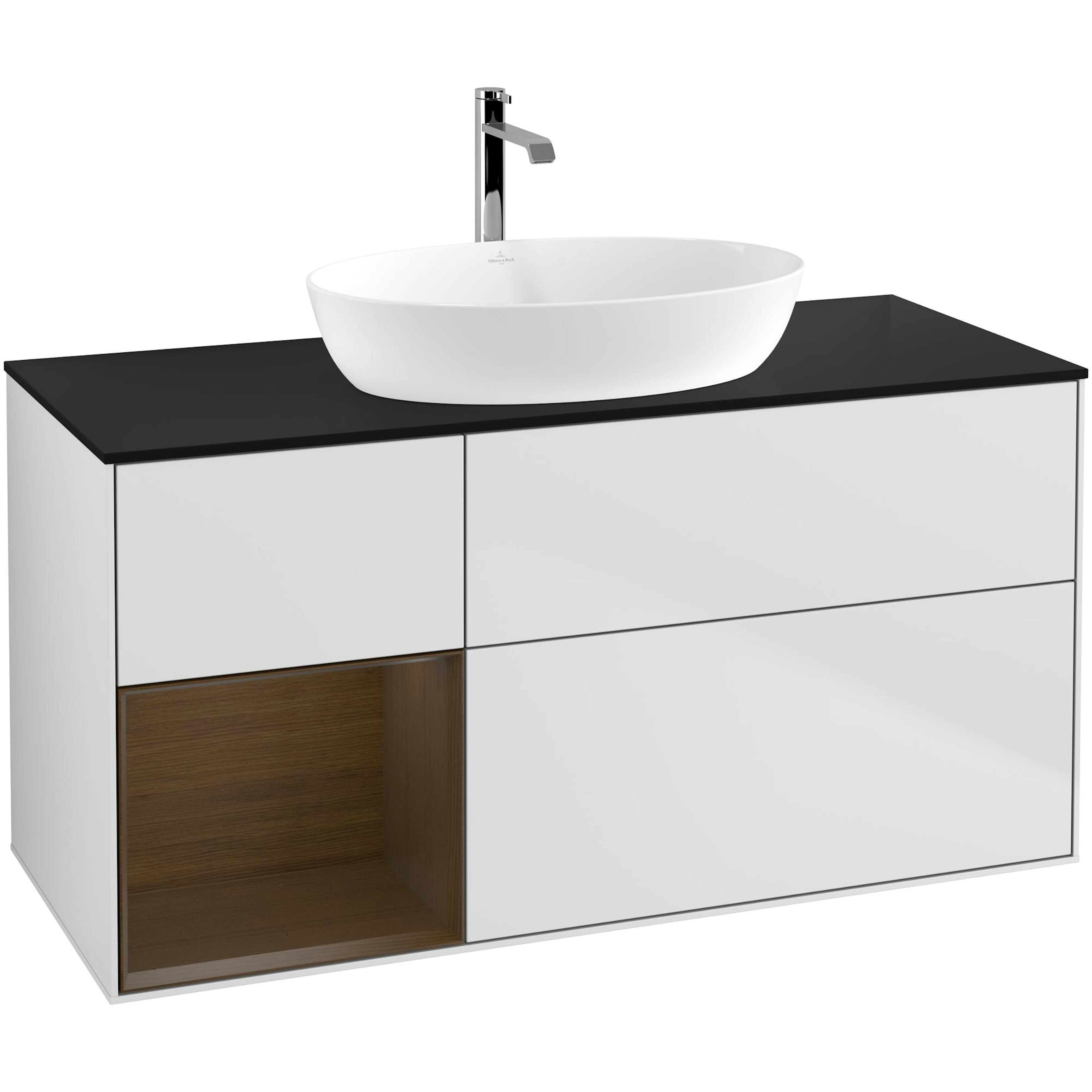 Tvättställsskåp Villeroy & Boch Finion med 3 Lådor Hylla och Bänkskiva för Fristående Tvättställ från Artis & Collaro