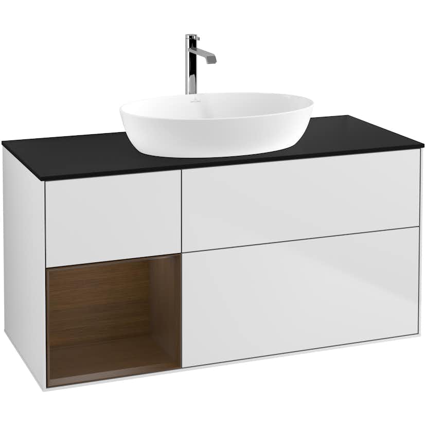 Tvättställsskåp Villeroy & Boch Finion med 3 Lådor Hylla och Bänkskiva för Fristående Tvättställ från Artis & Collaro