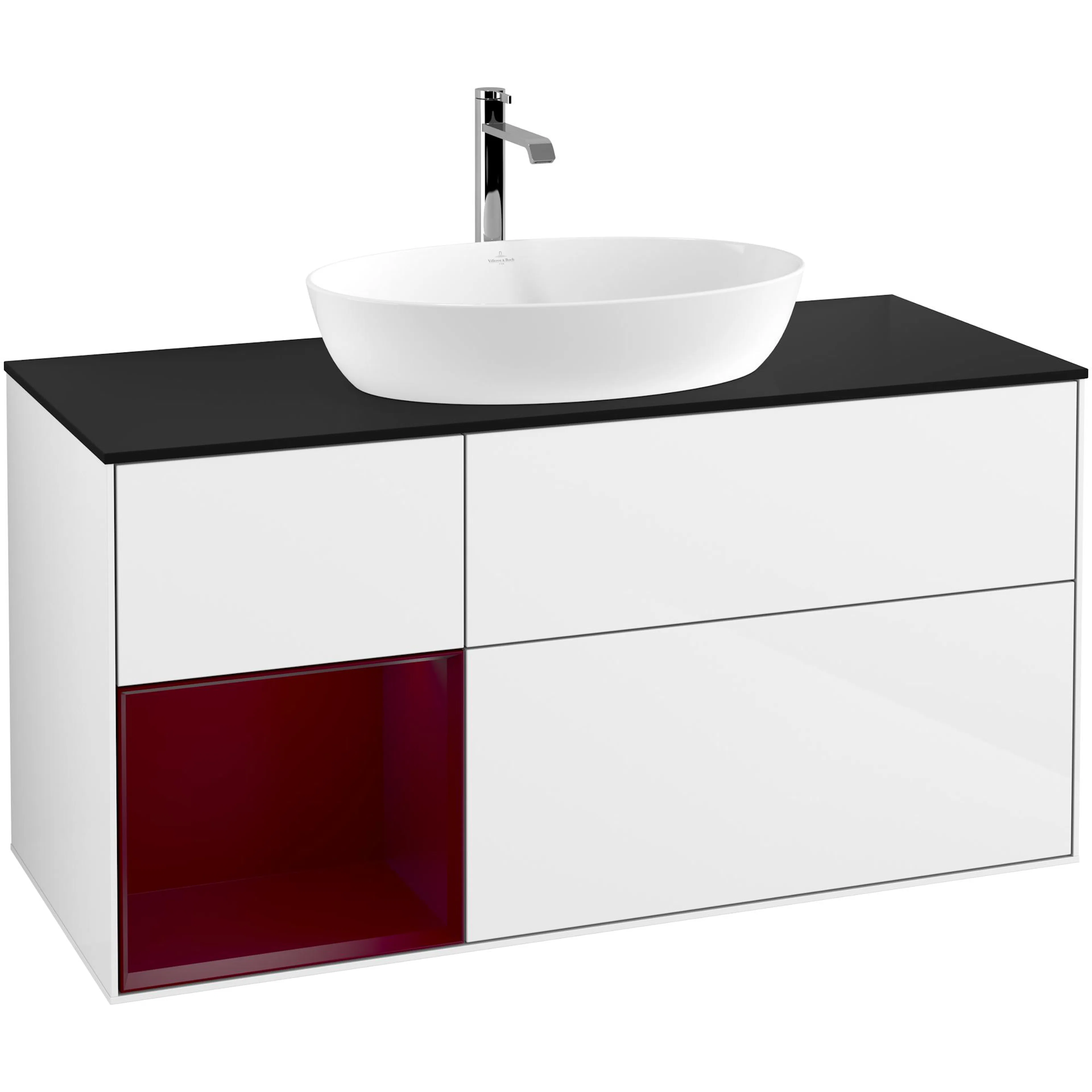 Tvättställsskåp Villeroy & Boch Finion med 3 Lådor Hylla och Bänkskiva för Fristående Tvättställ från Artis & Collaro