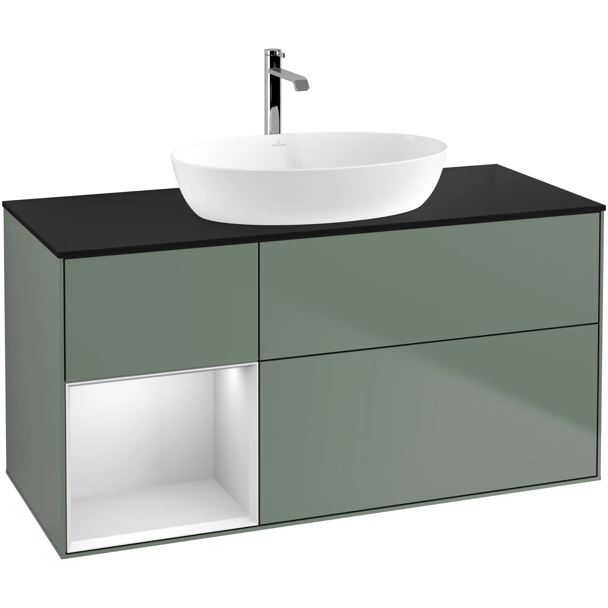 Tvättställsskåp Villeroy & Boch Finion med 3 Lådor Hylla och Bänkskiva för Fristående Tvättställ från Artis & Collaro