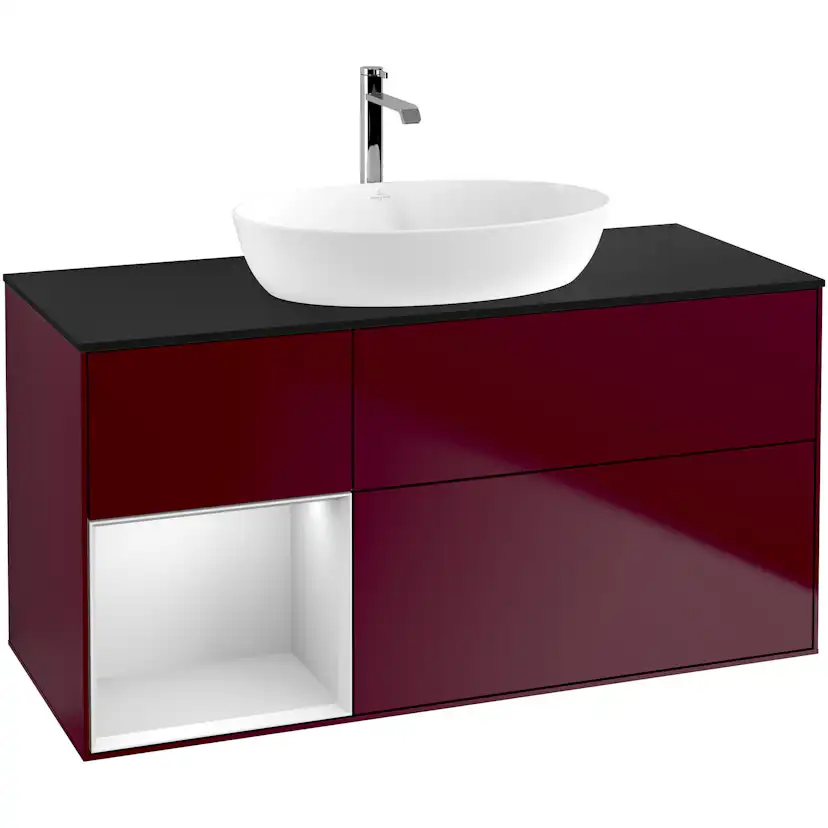 Tvättställsskåp Villeroy & Boch Finion med 3 Lådor Hylla och Bänkskiva för Fristående Tvättställ från Artis & Collaro