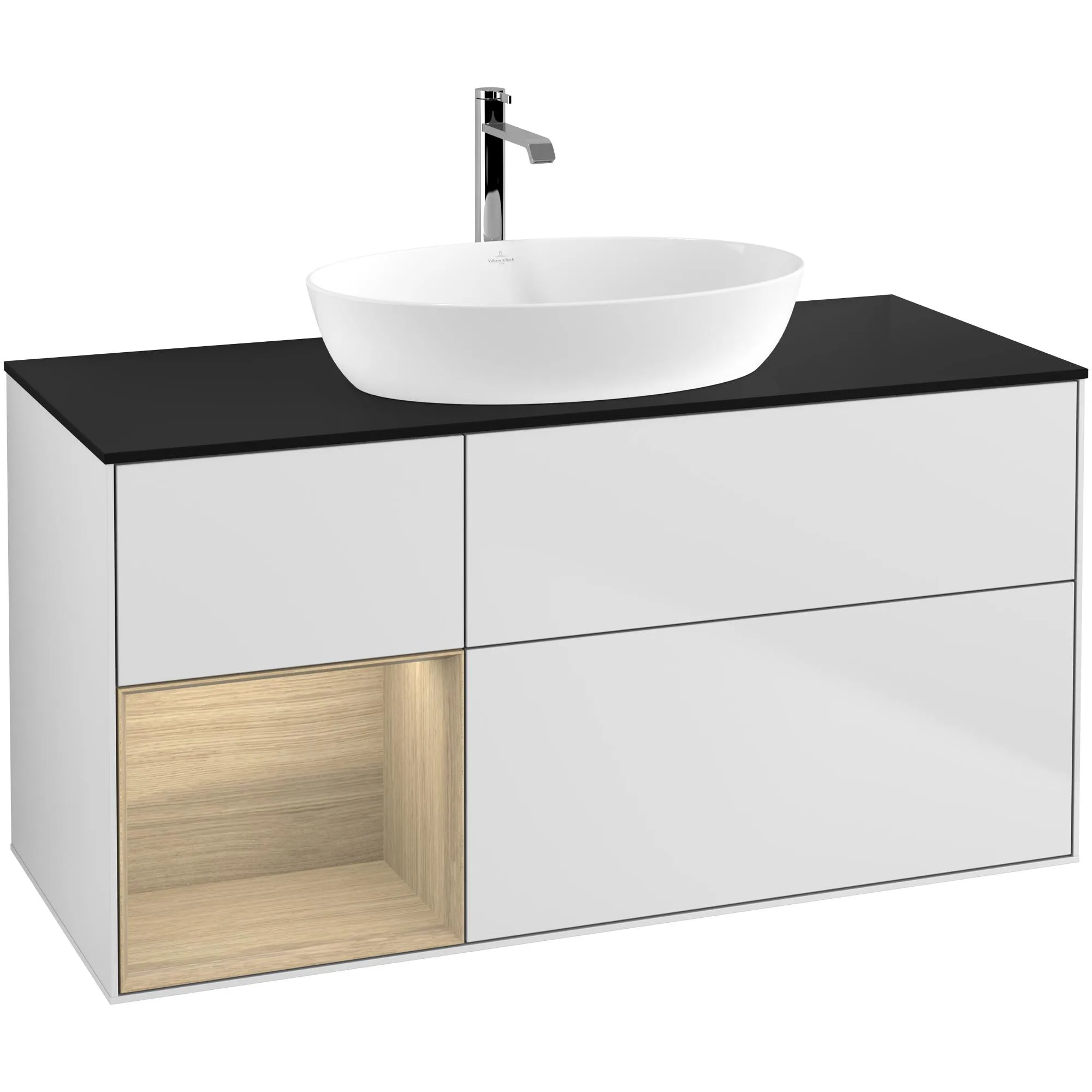 Tvättställsskåp Villeroy & Boch Finion med 3 Lådor Hylla och Bänkskiva för Fristående Tvättställ från Artis & Collaro