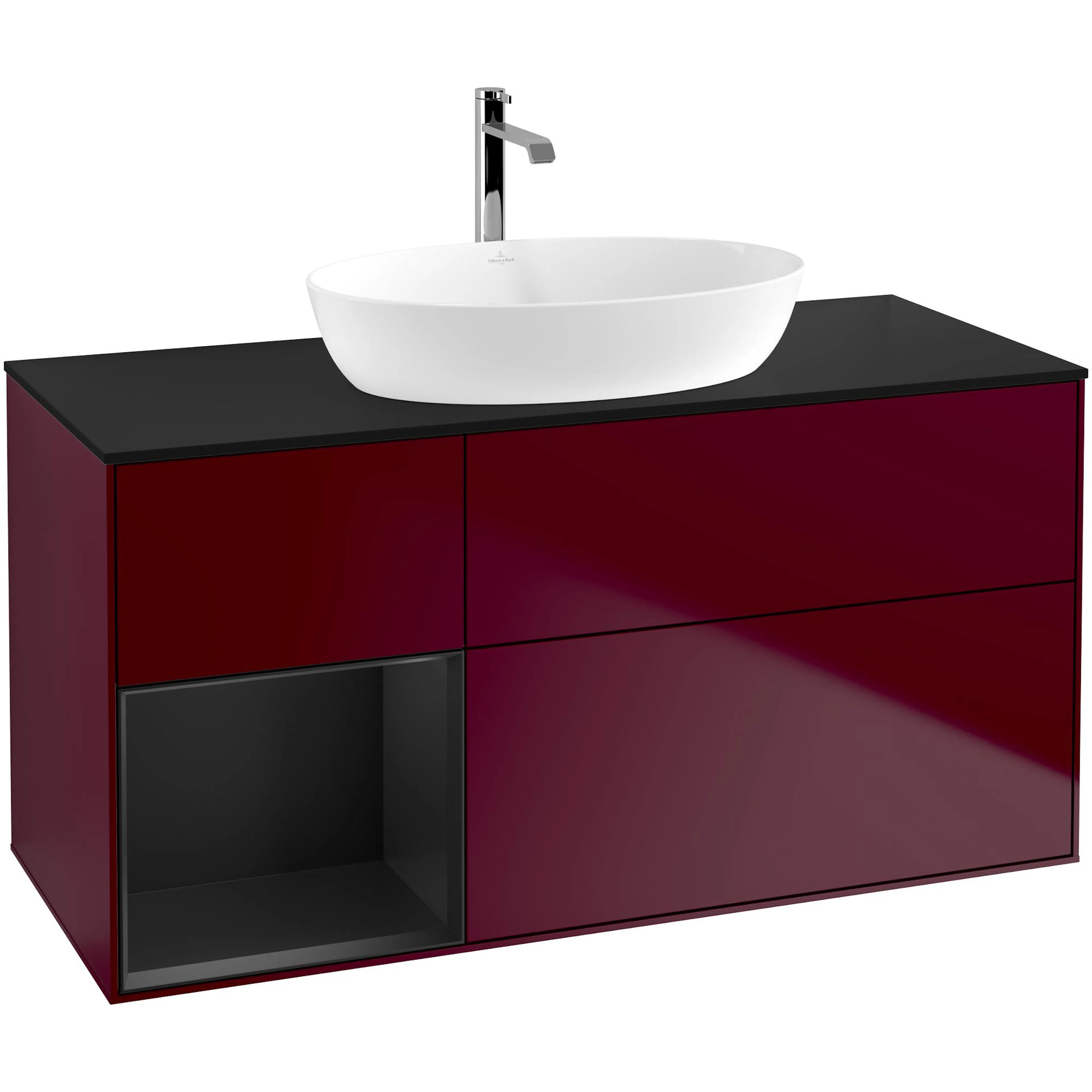 Tvättställsskåp Villeroy & Boch Finion med 3 Lådor Hylla och Bänkskiva för Fristående Tvättställ från Artis & Collaro