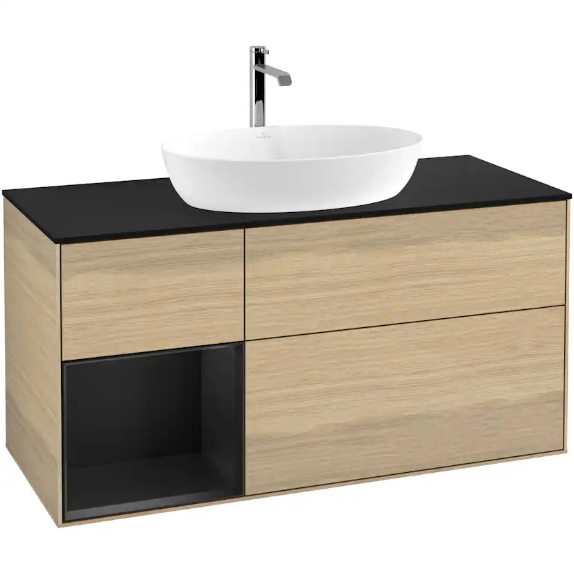 Tvättställsskåp Villeroy & Boch Finion med 3 Lådor Hylla och Bänkskiva för Fristående Tvättställ från Artis & Collaro