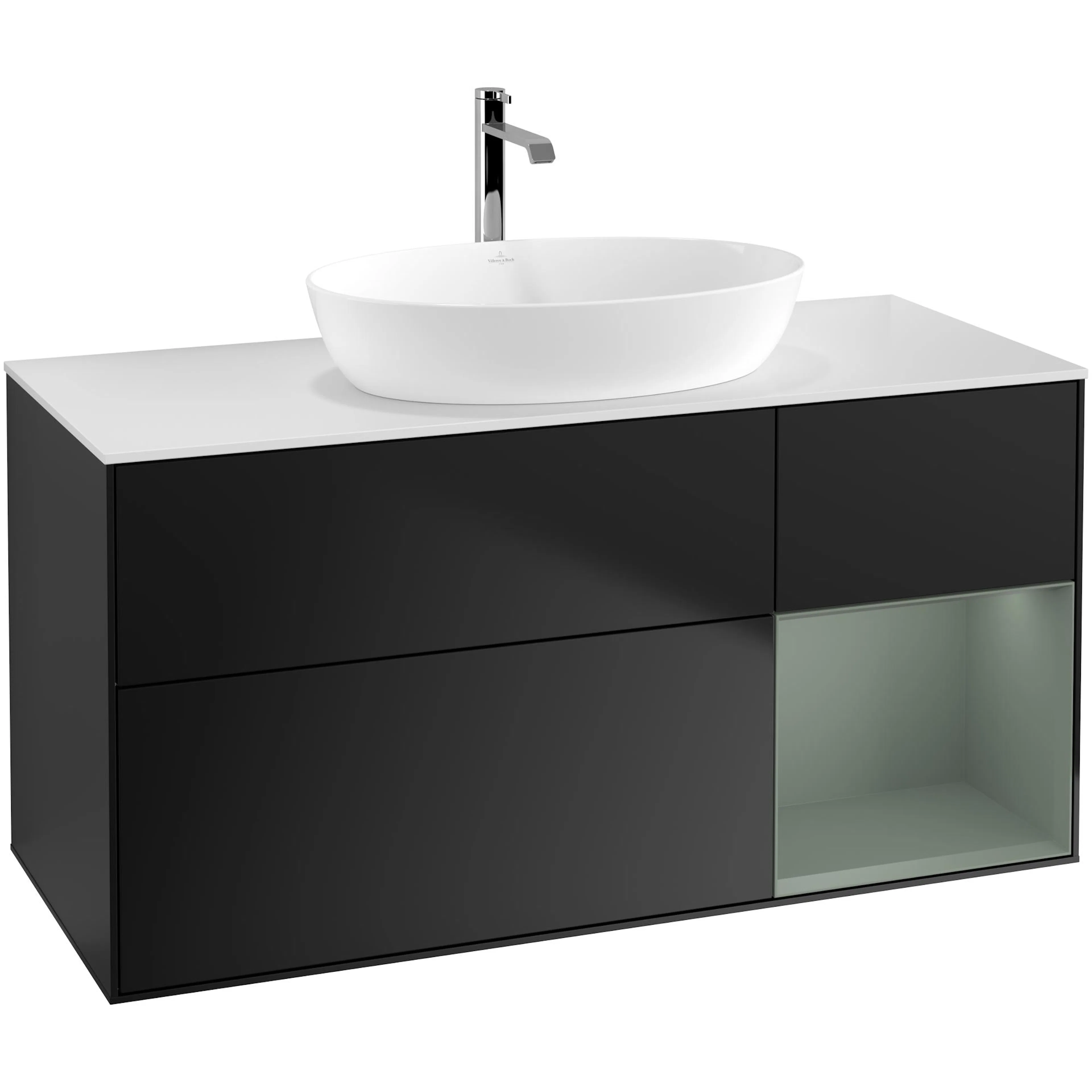 Tvättställsskåp Villeroy & Boch Finion med 3 Lådor Hylla och Bänkskiva för Fristående Tvättställ från Artis & Collaro