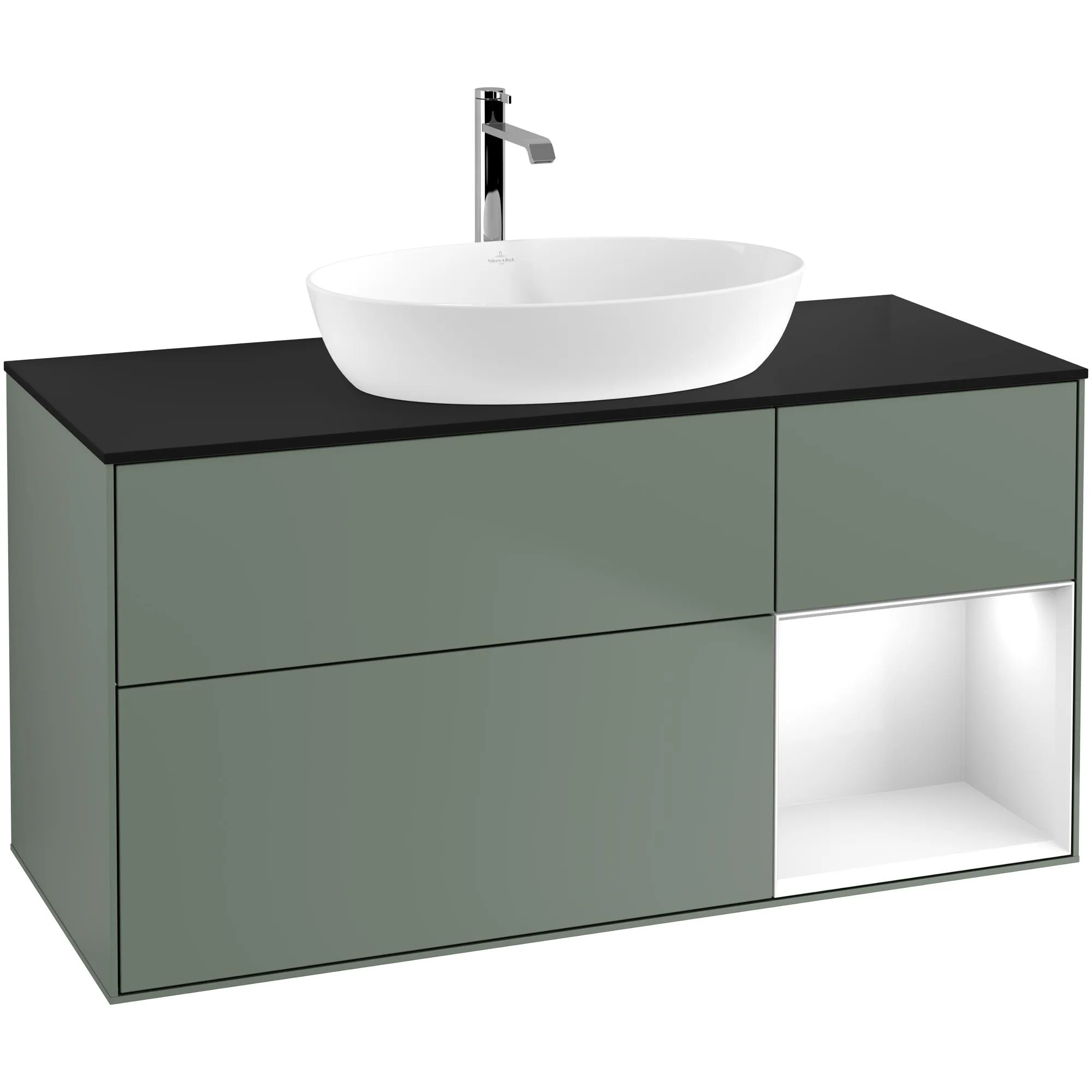 Tvättställsskåp Villeroy & Boch Finion med 3 Lådor Hylla och Bänkskiva för Fristående Tvättställ från Artis & Collaro