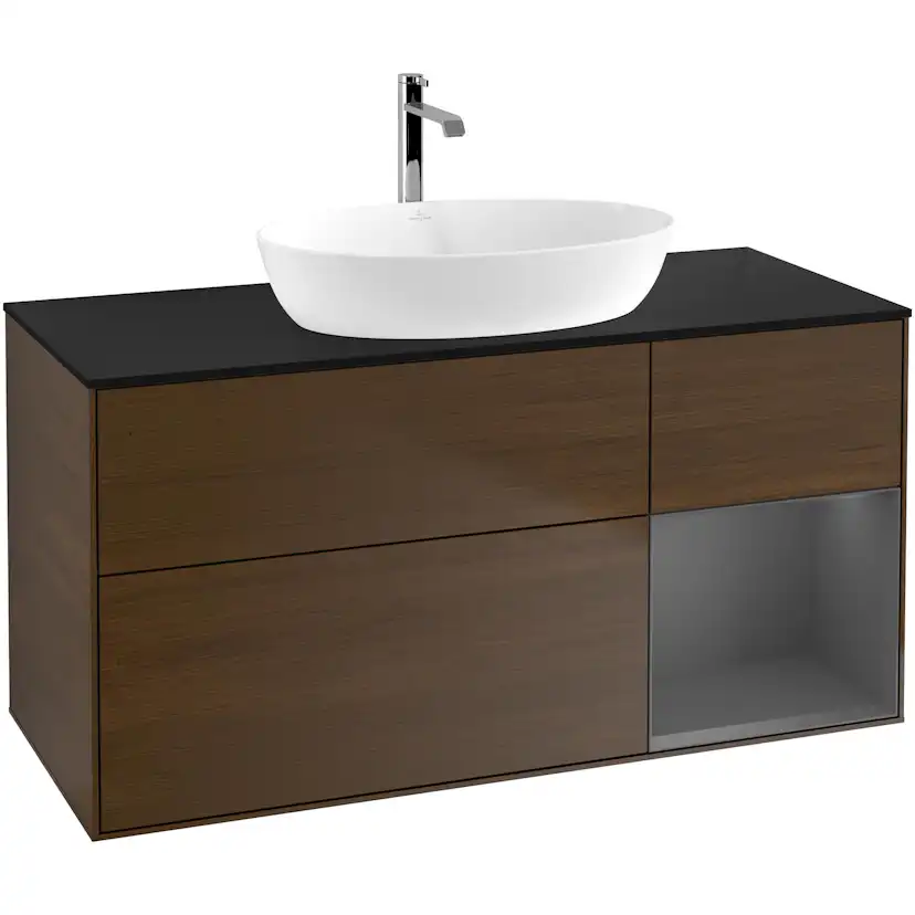 Tvättställsskåp Villeroy & Boch Finion med 3 Lådor Hylla och Bänkskiva för Fristående Tvättställ från Artis & Collaro