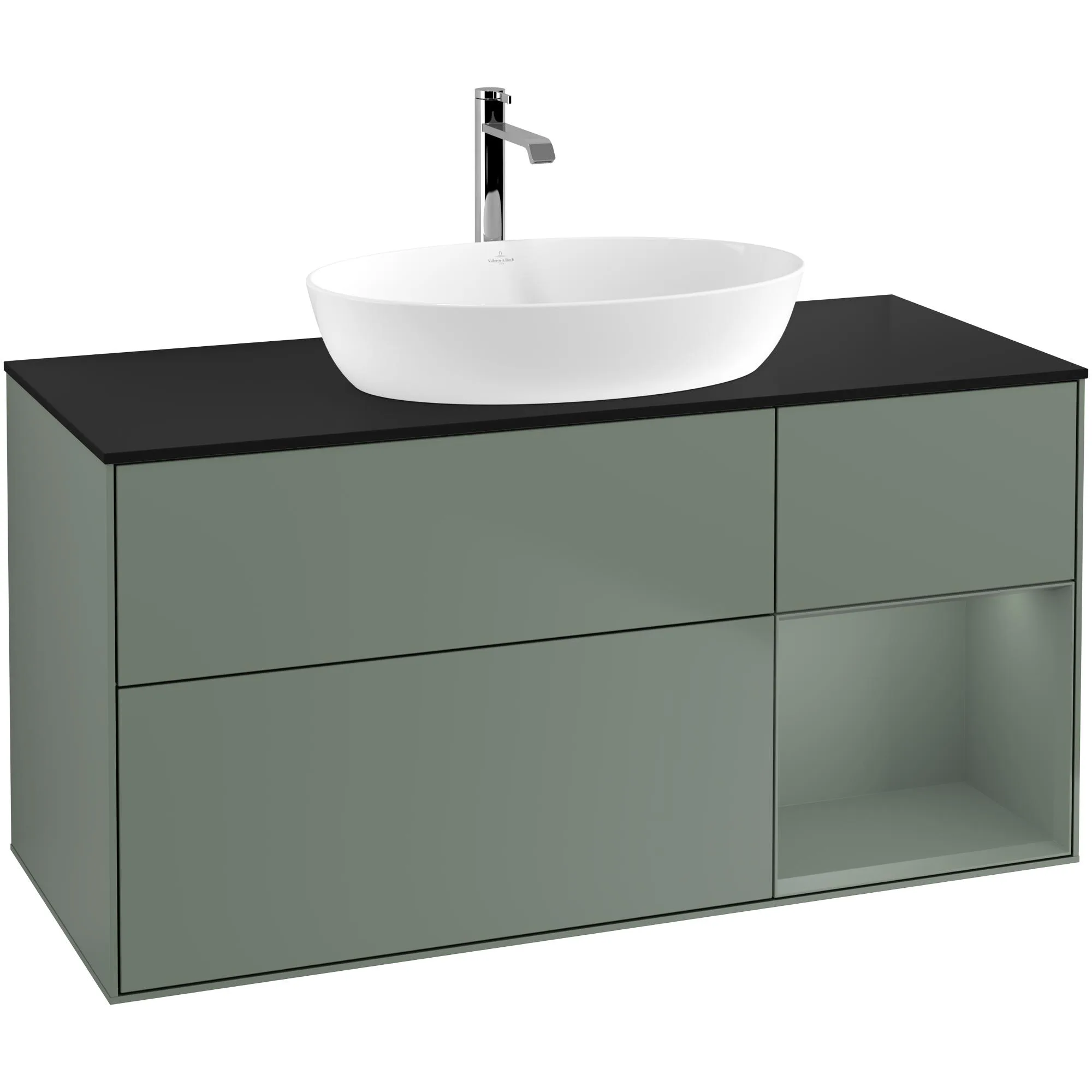 Tvättställsskåp Villeroy & Boch Finion med 3 Lådor Hylla och Bänkskiva för Fristående Tvättställ från Artis & Collaro