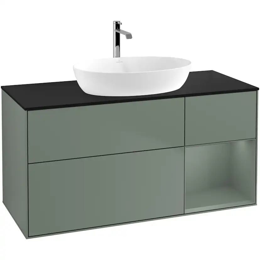 Tvättställsskåp Villeroy & Boch Finion med 3 Lådor Hylla och Bänkskiva för Fristående Tvättställ från Artis & Collaro