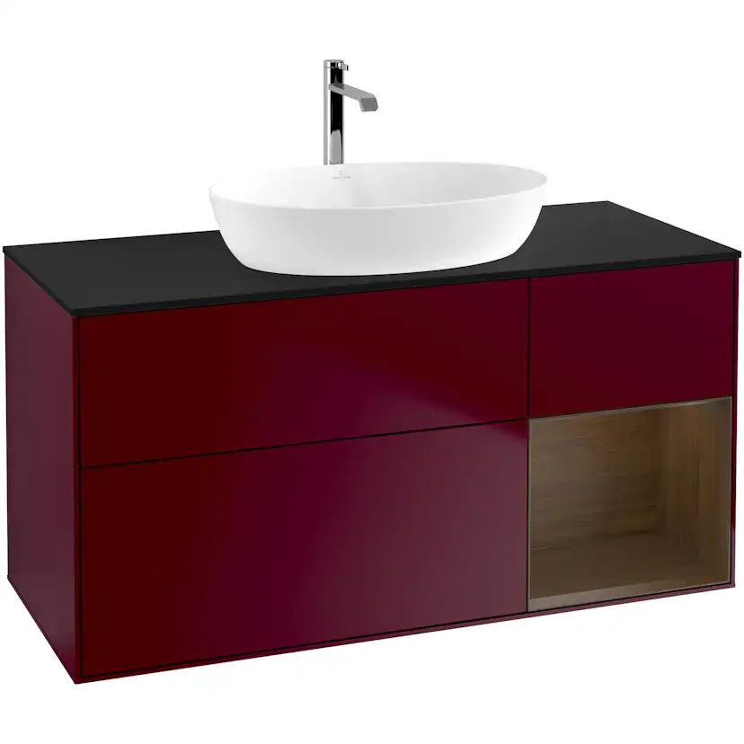 Tvättställsskåp Villeroy & Boch Finion med 3 Lådor Hylla och Bänkskiva för Fristående Tvättställ från Artis & Collaro