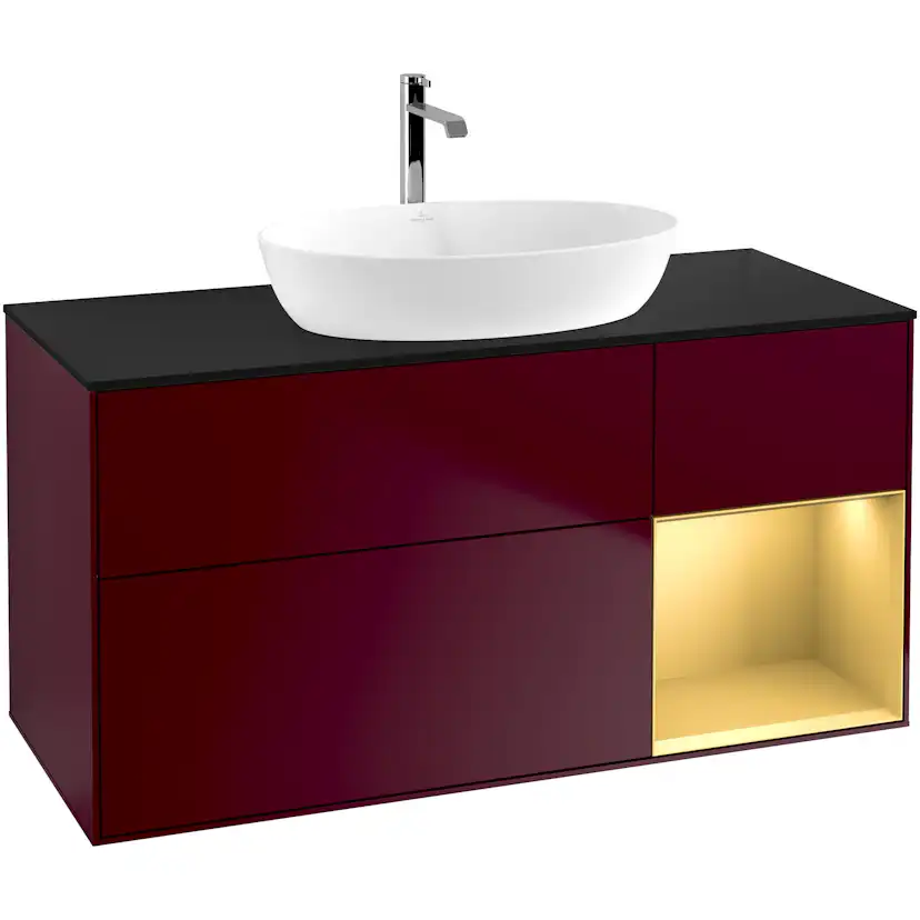 Tvättställsskåp Villeroy & Boch Finion med 3 Lådor Hylla och Bänkskiva för Fristående Tvättställ från Artis & Collaro