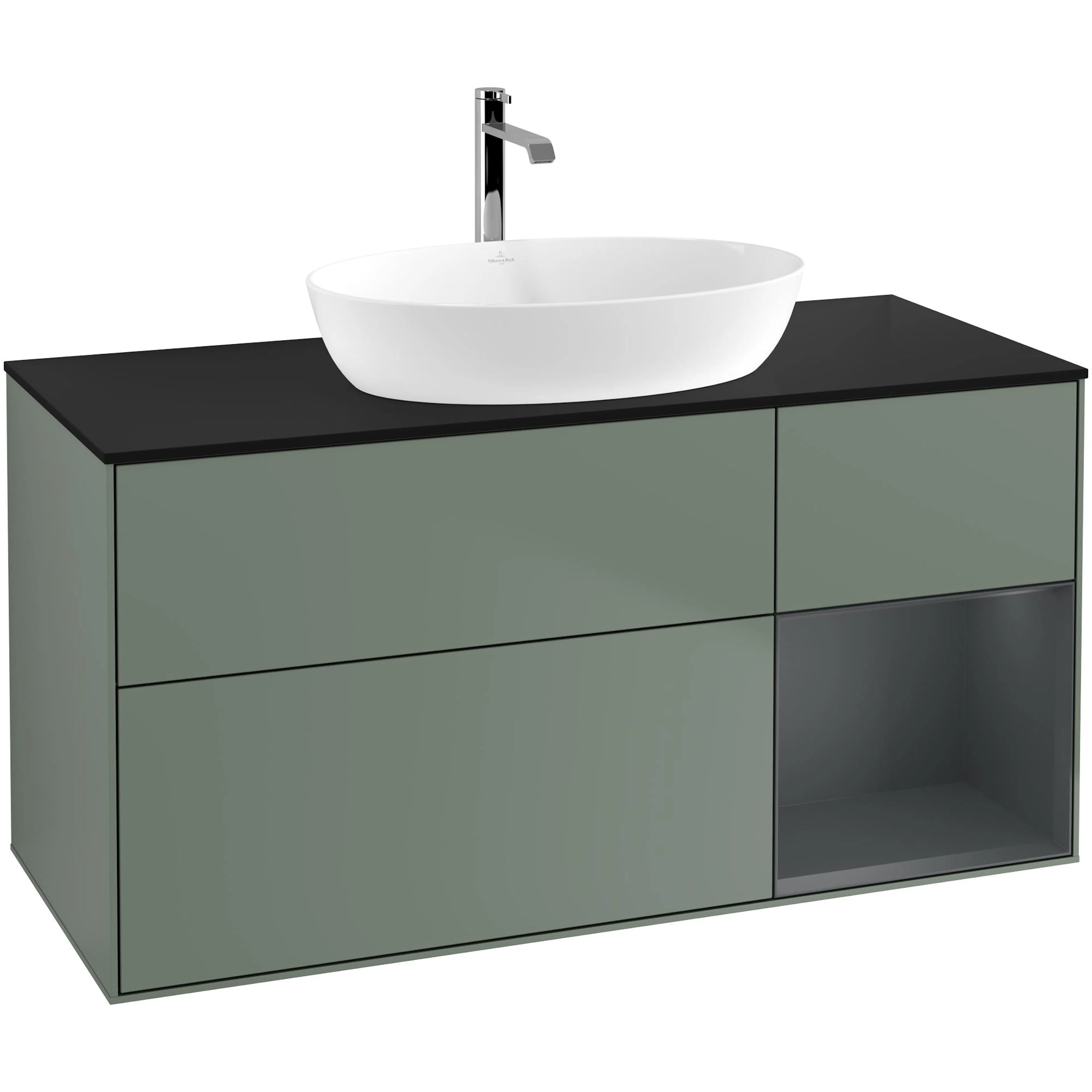 Tvättställsskåp Villeroy & Boch Finion med 3 Lådor Hylla och Bänkskiva för Fristående Tvättställ från Artis & Collaro