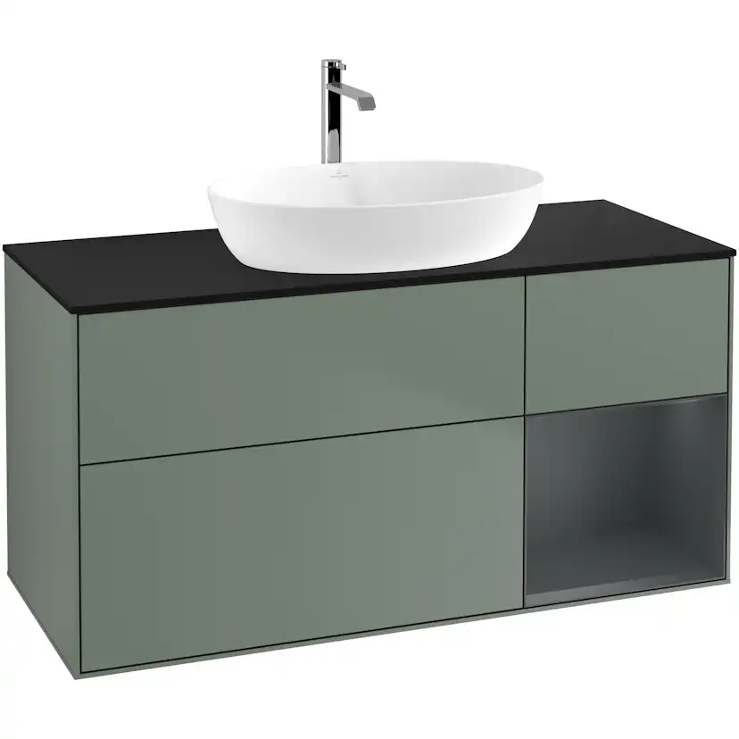 Tvättställsskåp Villeroy & Boch Finion med 3 Lådor Hylla och Bänkskiva för Fristående Tvättställ från Artis & Collaro