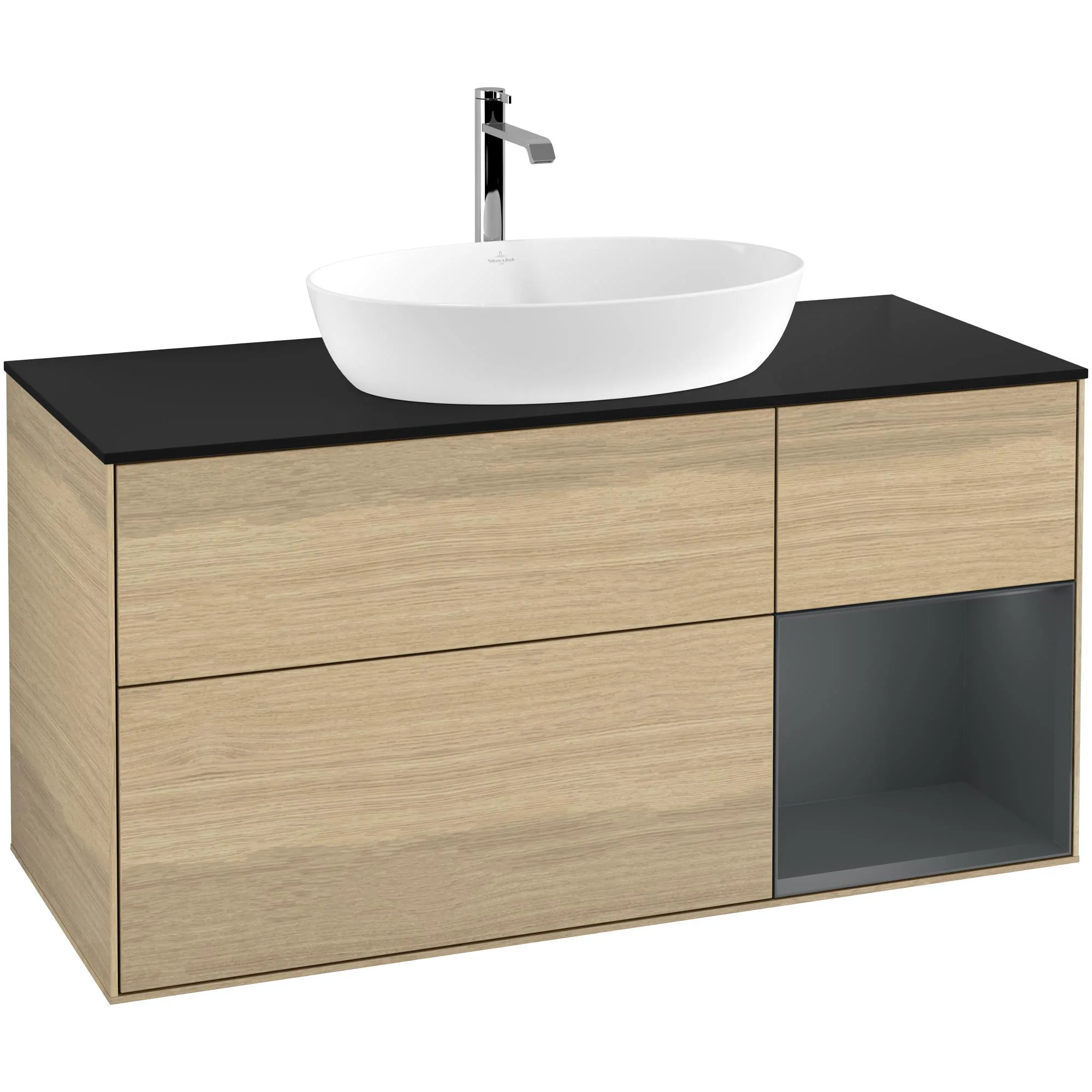 Tvättställsskåp Villeroy & Boch Finion med 3 Lådor Hylla och Bänkskiva för Fristående Tvättställ från Artis & Collaro