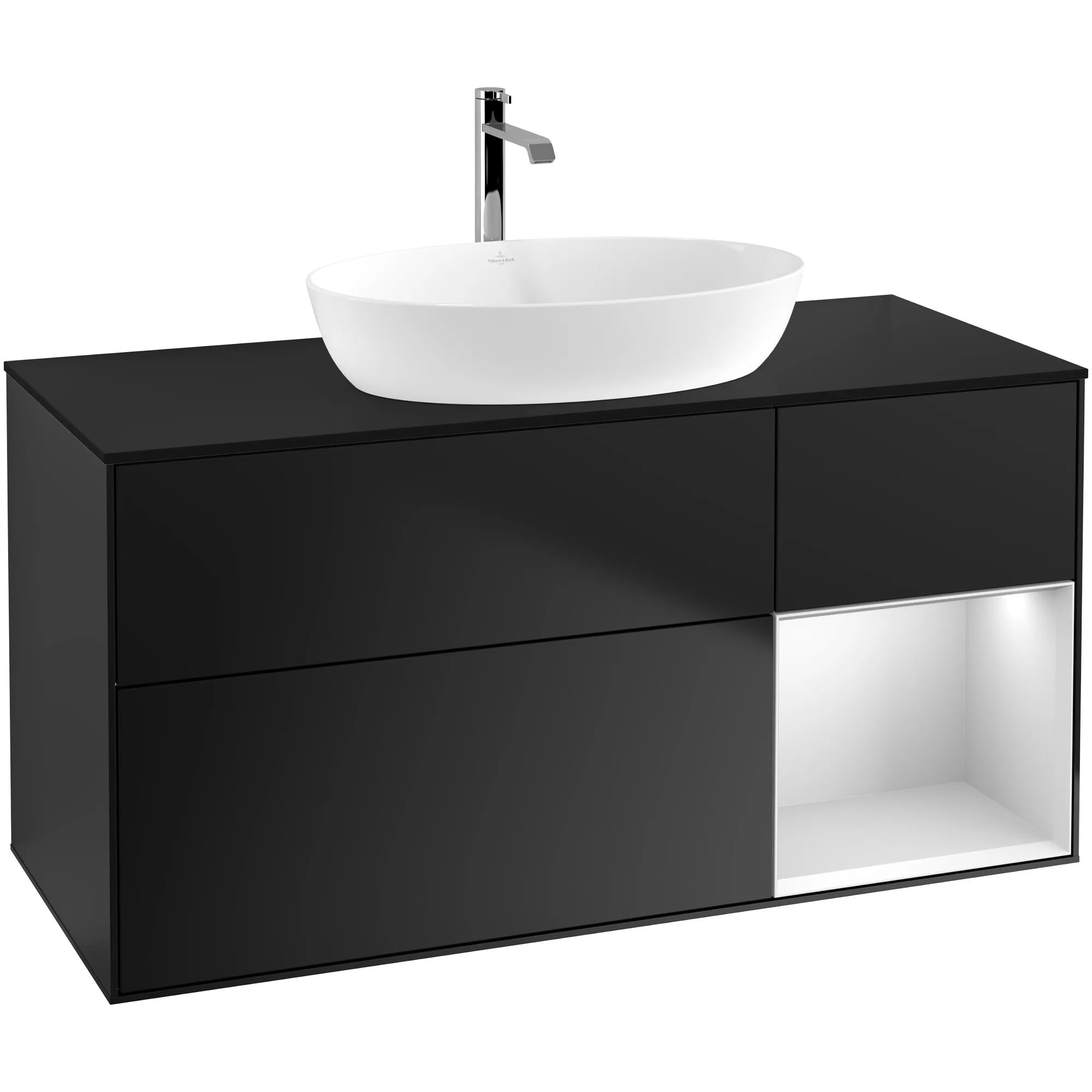 Tvättställsskåp Villeroy & Boch Finion med 3 Lådor Hylla och Bänkskiva för Fristående Tvättställ från Artis & Collaro