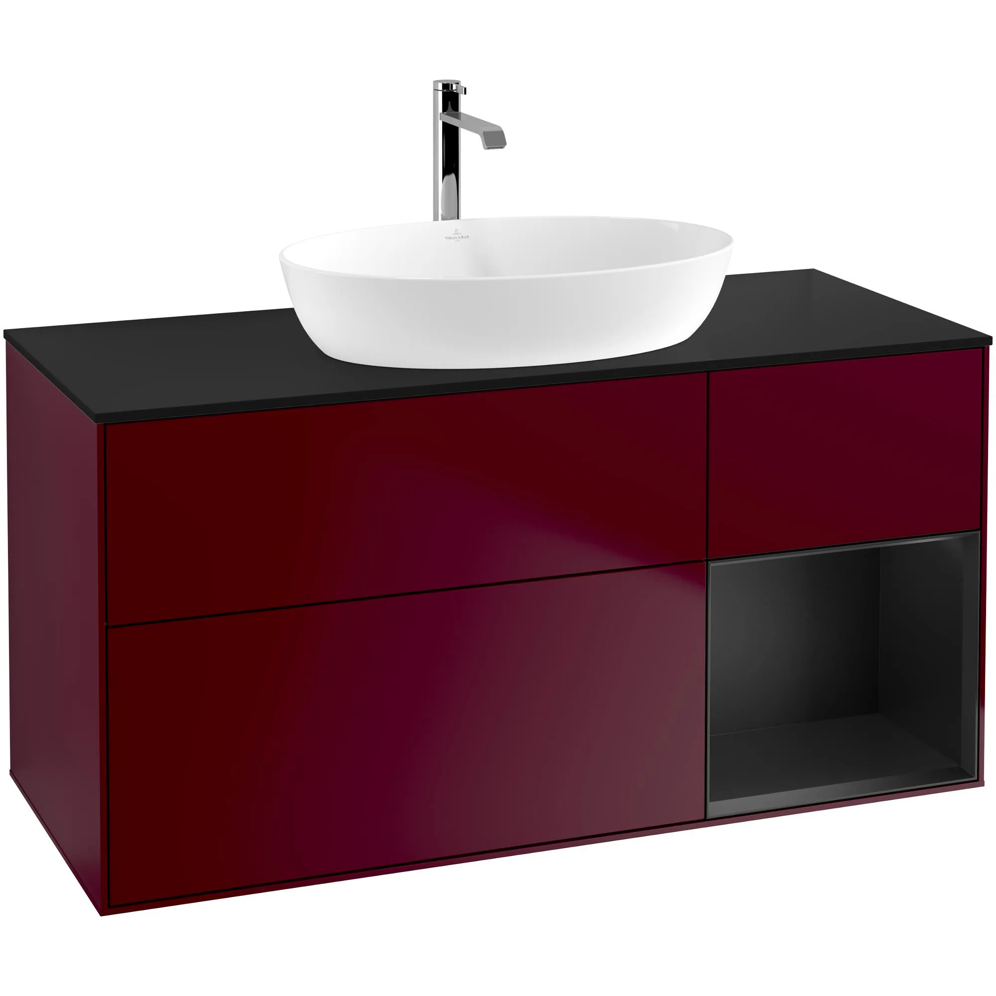 Tvättställsskåp Villeroy & Boch Finion med 3 Lådor Hylla och Bänkskiva för Fristående Tvättställ från Artis & Collaro