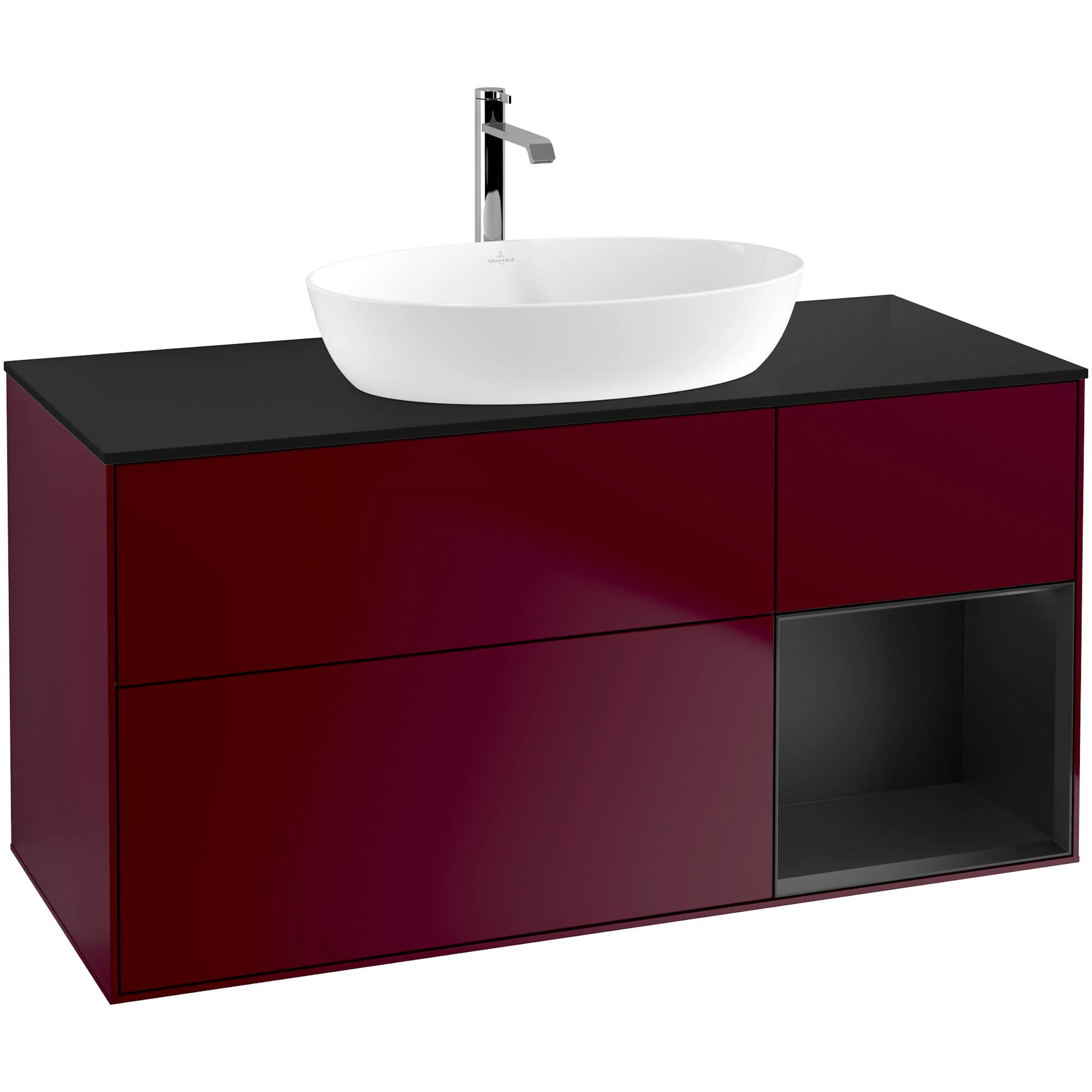 Tvättställsskåp Villeroy & Boch Finion med 3 Lådor Hylla och Bänkskiva för Fristående Tvättställ från Artis & Collaro