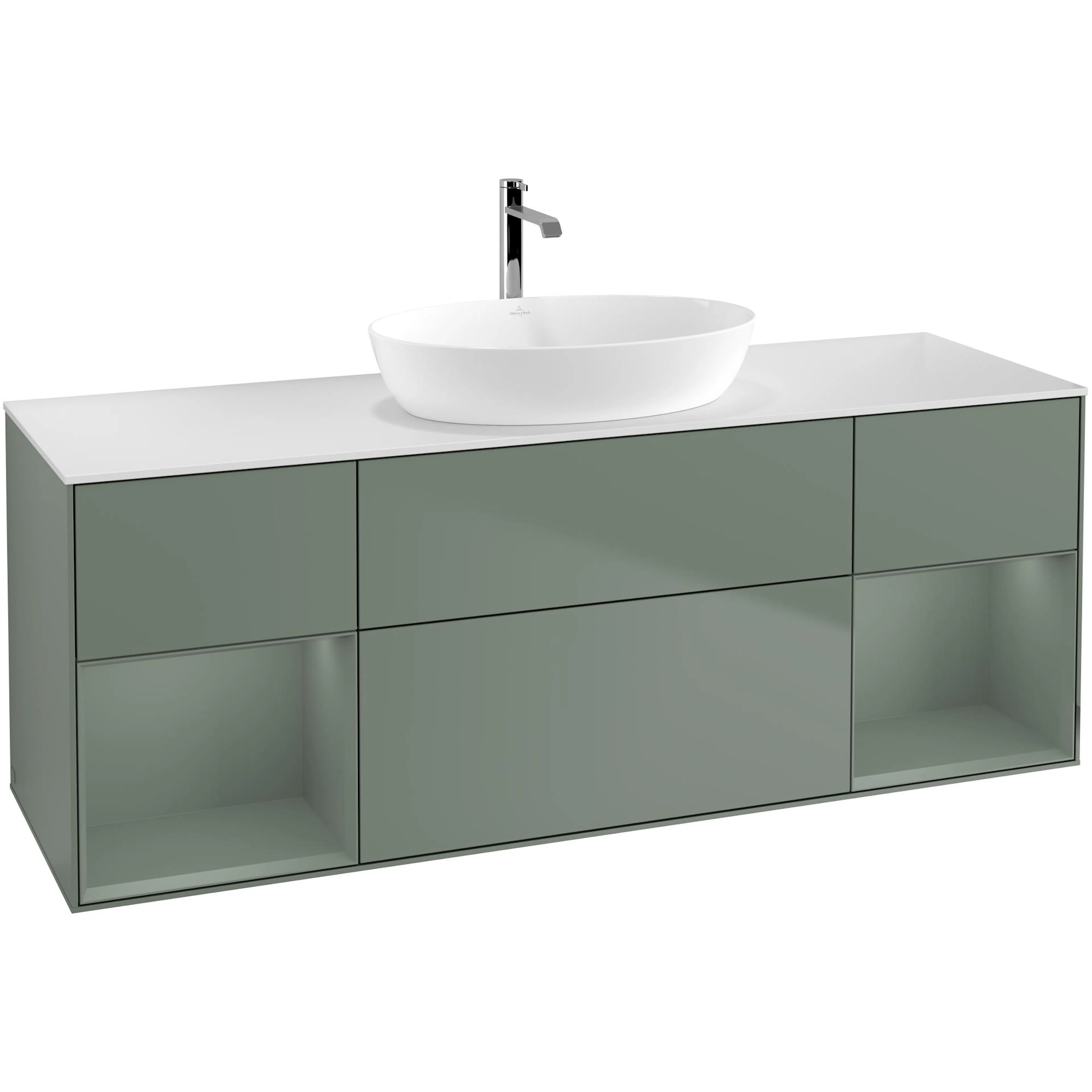 Tvättställsskåp Villeroy & Boch Finion med Två Hyllor och Bänkskiva för Fristående Tvättställ från Artis & Collaro