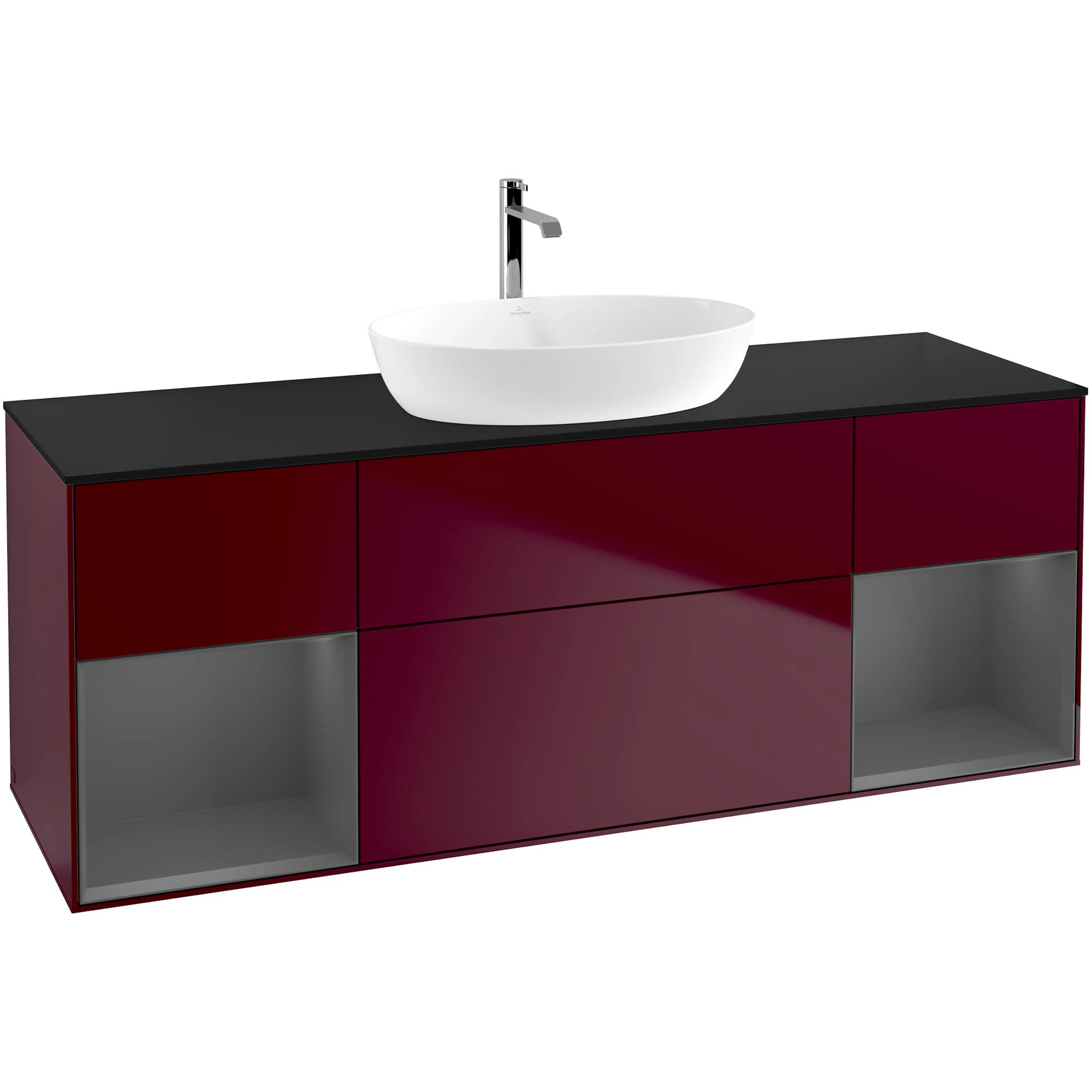 Tvättställsskåp Villeroy & Boch Finion med Två Hyllor och Bänkskiva för Fristående Tvättställ från Artis & Collaro